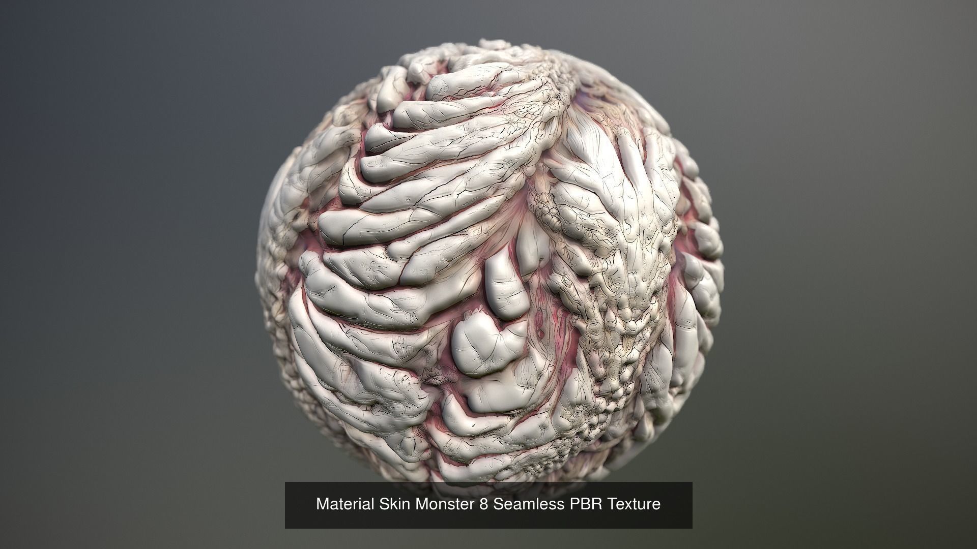 10 Materials Skin Monster Seamless PBR Pack 1 Texture_23
