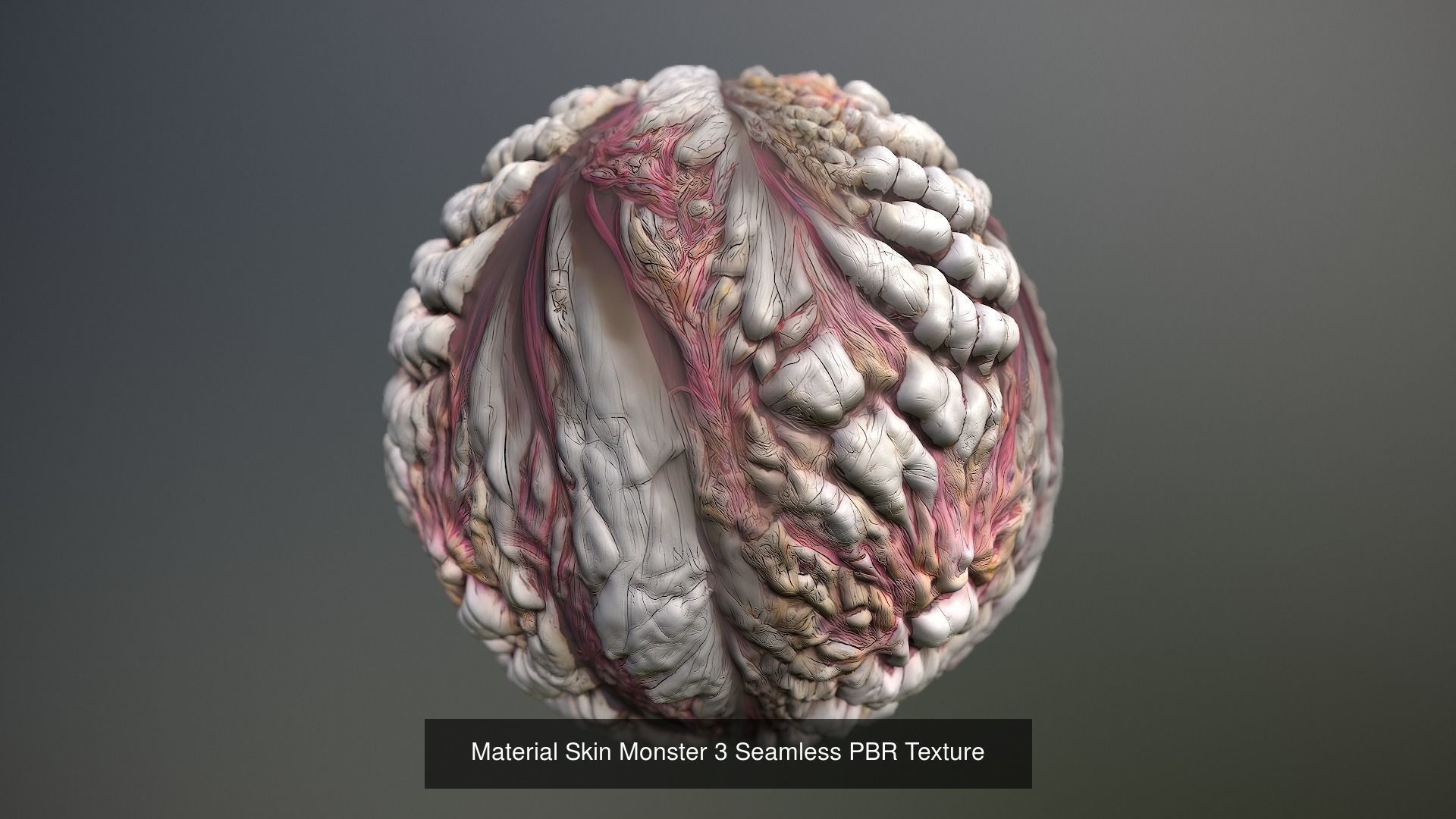 10 Materials Skin Monster Seamless PBR Pack 1 Texture_28