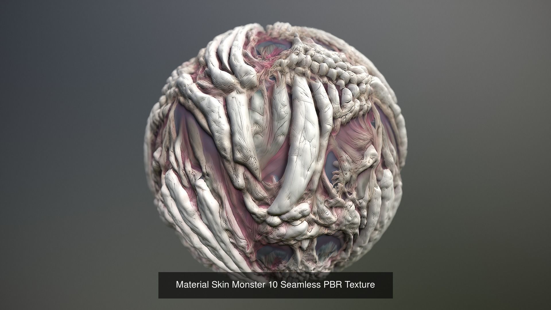 10 Materials Skin Monster Seamless PBR Pack 1 Texture_30