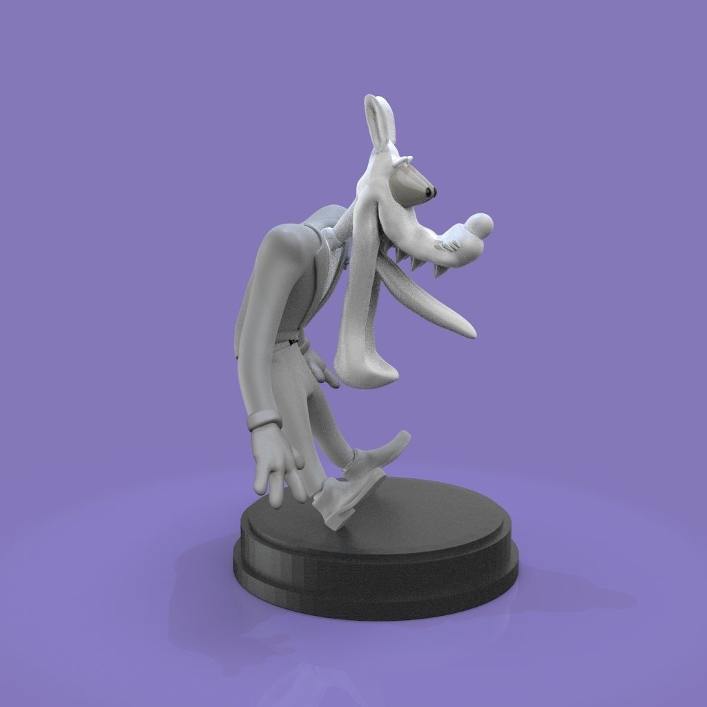 Wolf  Tex Avery 3D print model_9