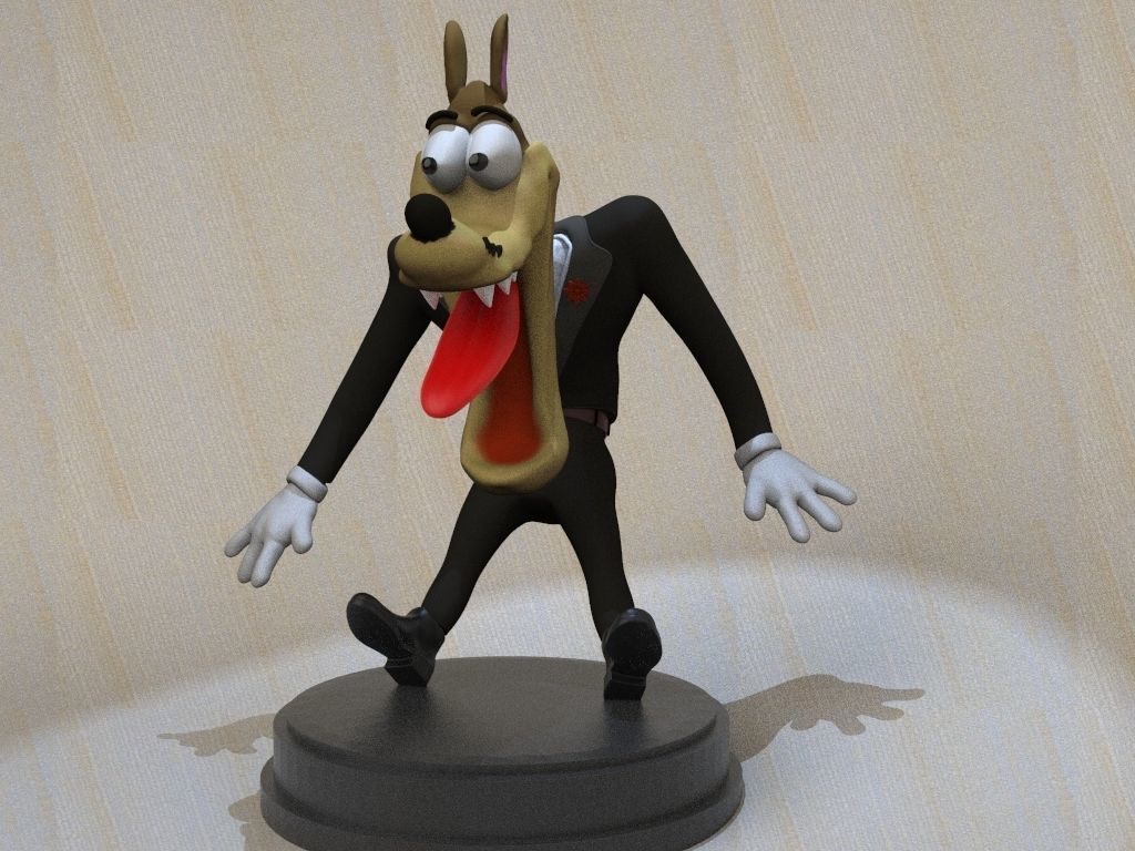 Wolf  Tex Avery 3D print model_2