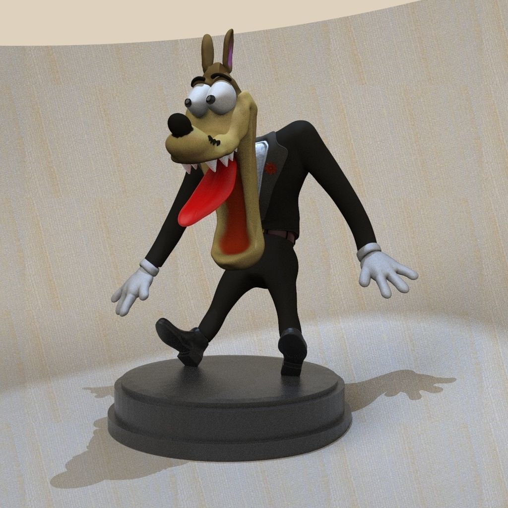 Wolf  Tex Avery 3D print model_4