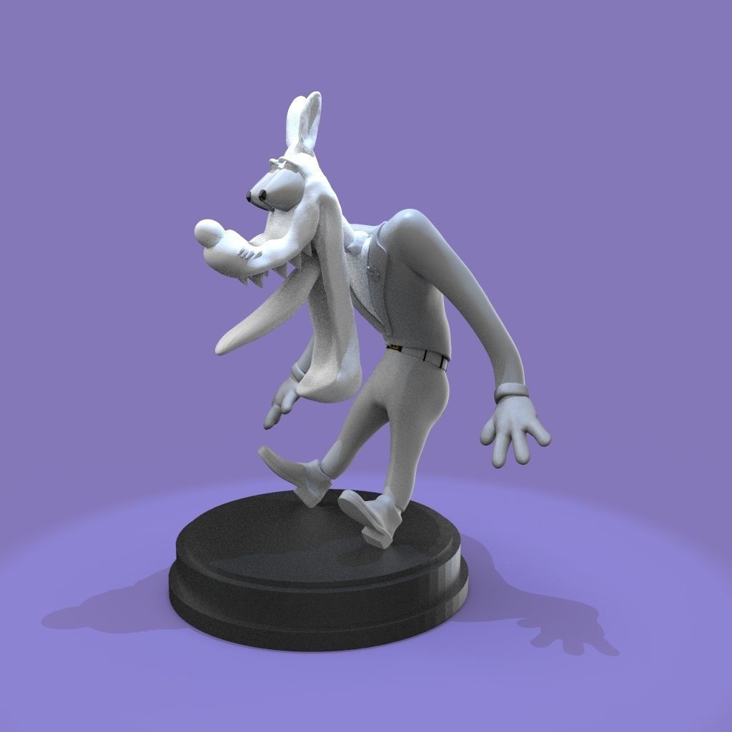 Wolf  Tex Avery 3D print model_8