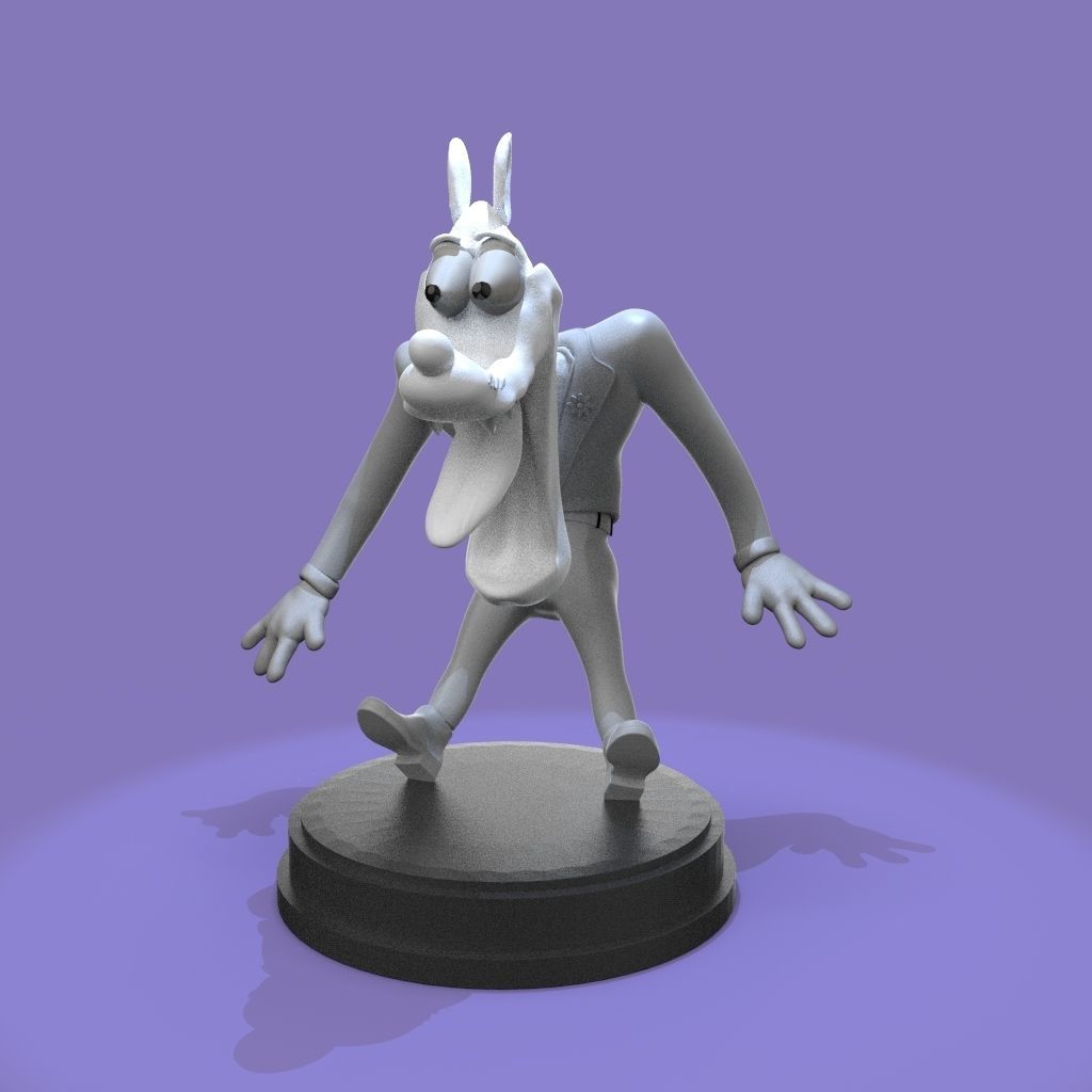 Wolf  Tex Avery 3D print model_7
