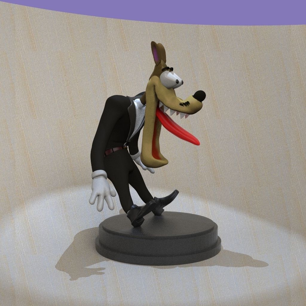 Wolf  Tex Avery 3D print model_5