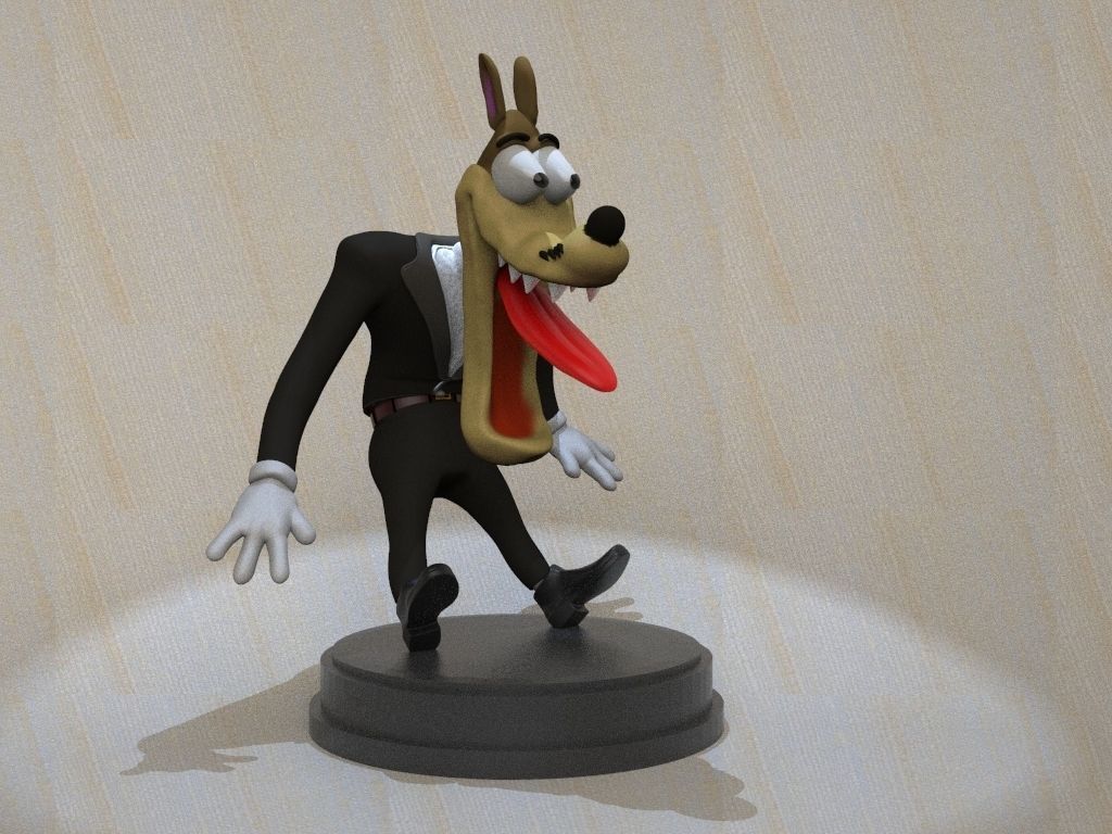 Wolf  Tex Avery 3D print model_1