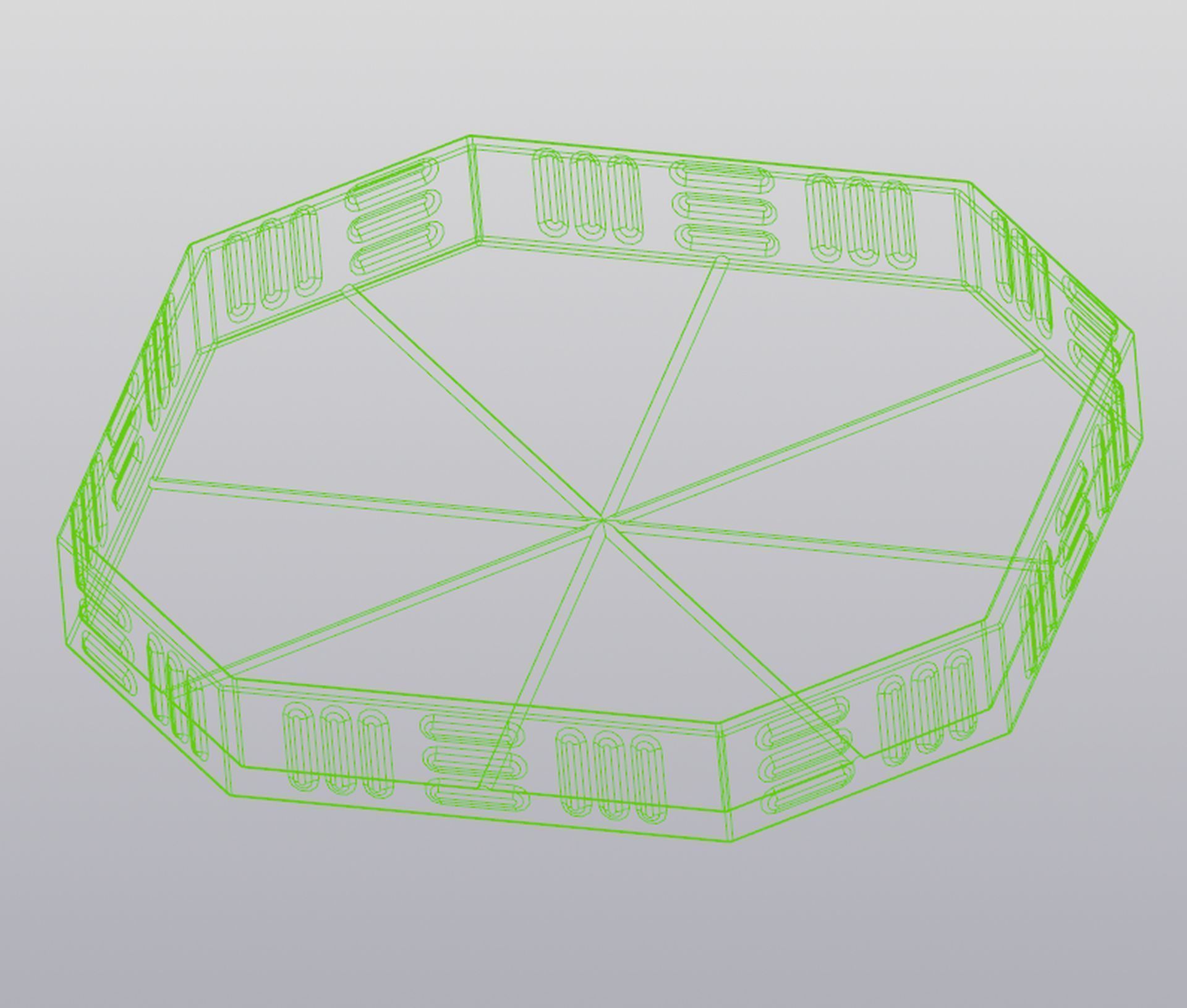 Tracery planter 3D print model_7