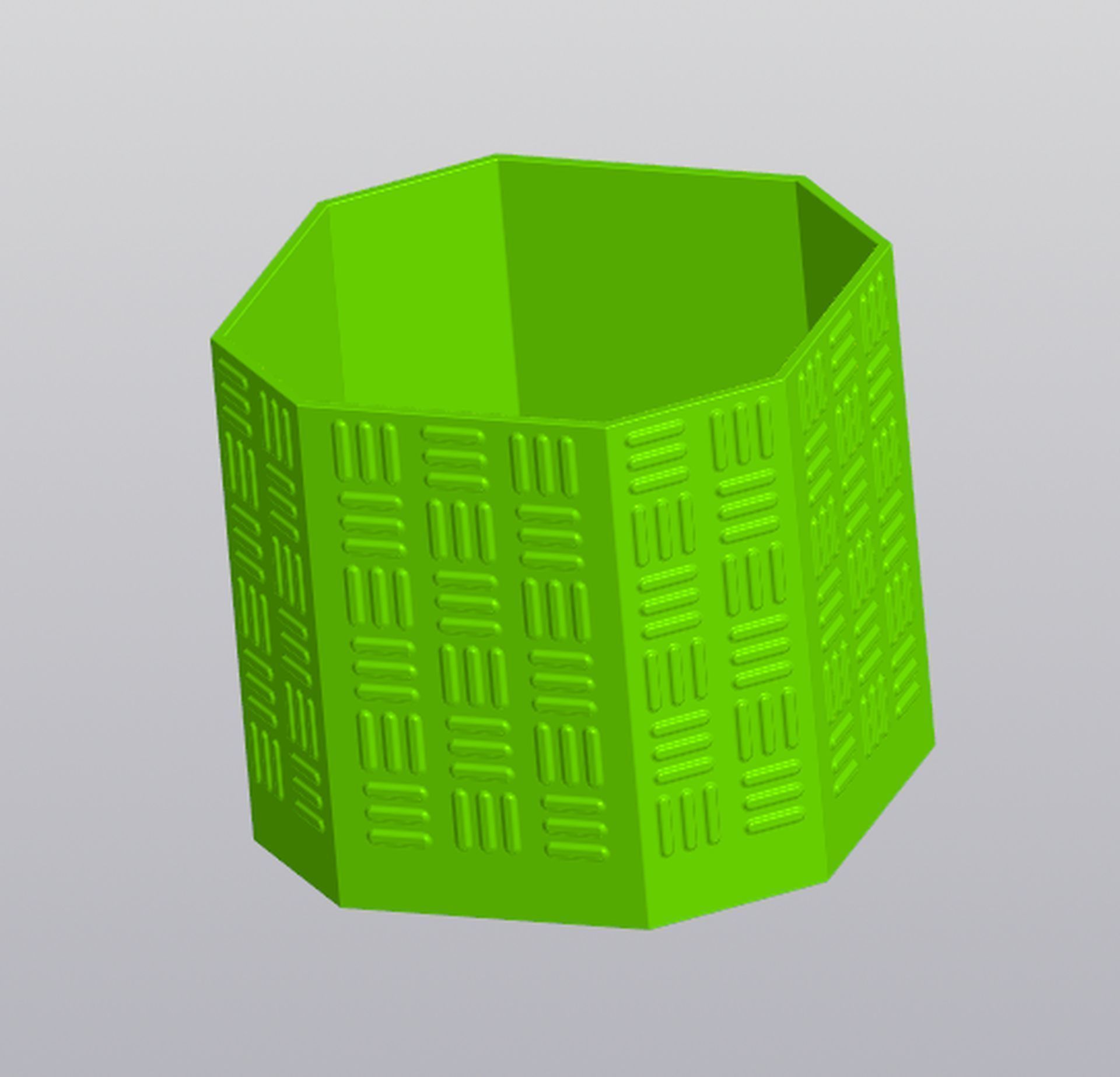 Tracery planter 3D print model_2