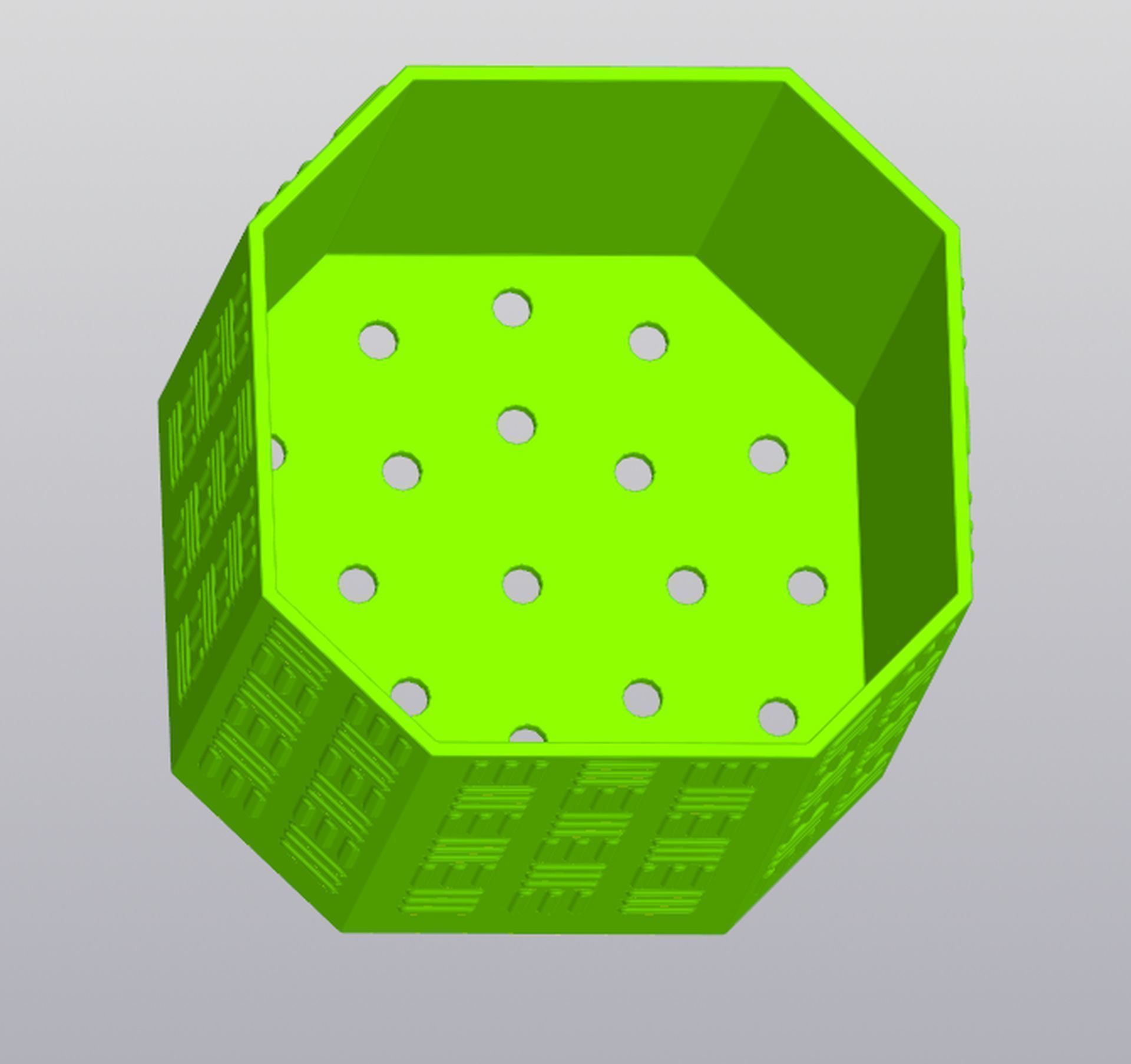 Tracery planter 3D print model_3