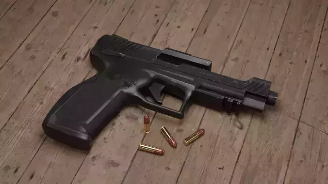Pistol - TX22 Free low-poly 3D model