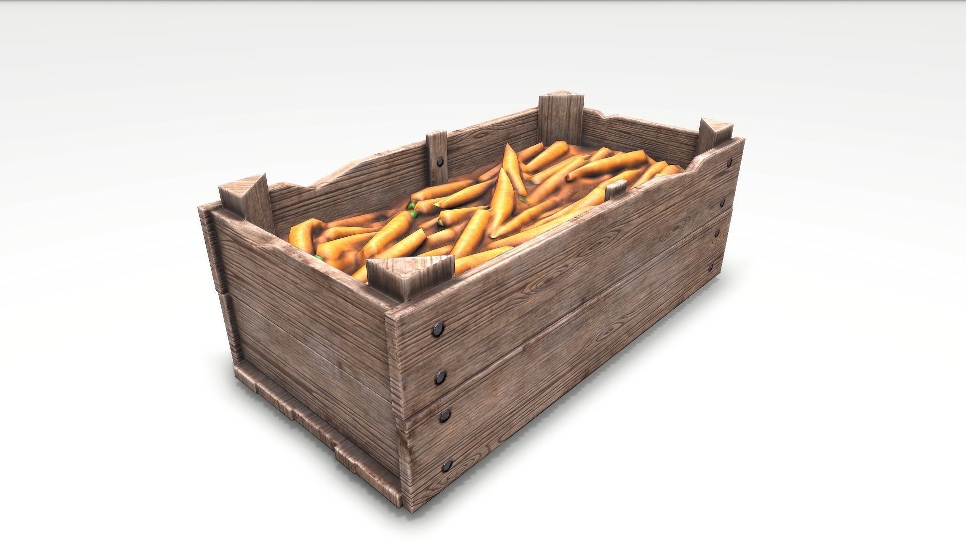 Low Poly Game Ready Fruits and Vegetables Low-poly 3D model_8