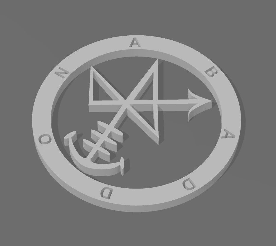 Sigil of Abaddon 3D print model_3