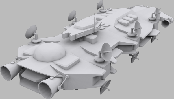 Virgin Radio Low-poly 3D model_3