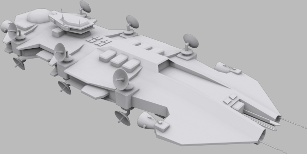 Virgin Radio Low-poly 3D model_2