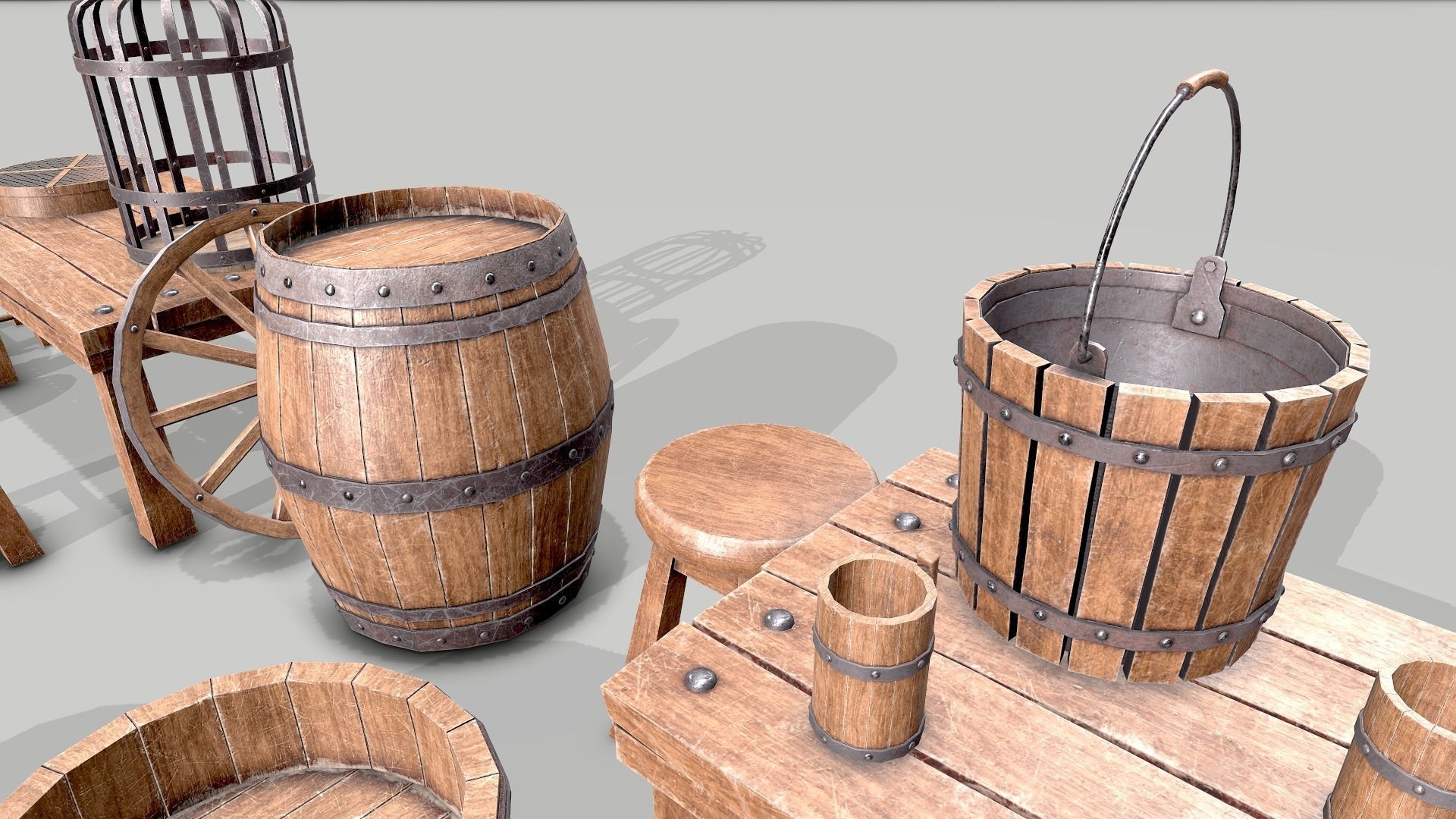 Low Poly Game-Ready PBR Medieval Assets 3D model_10