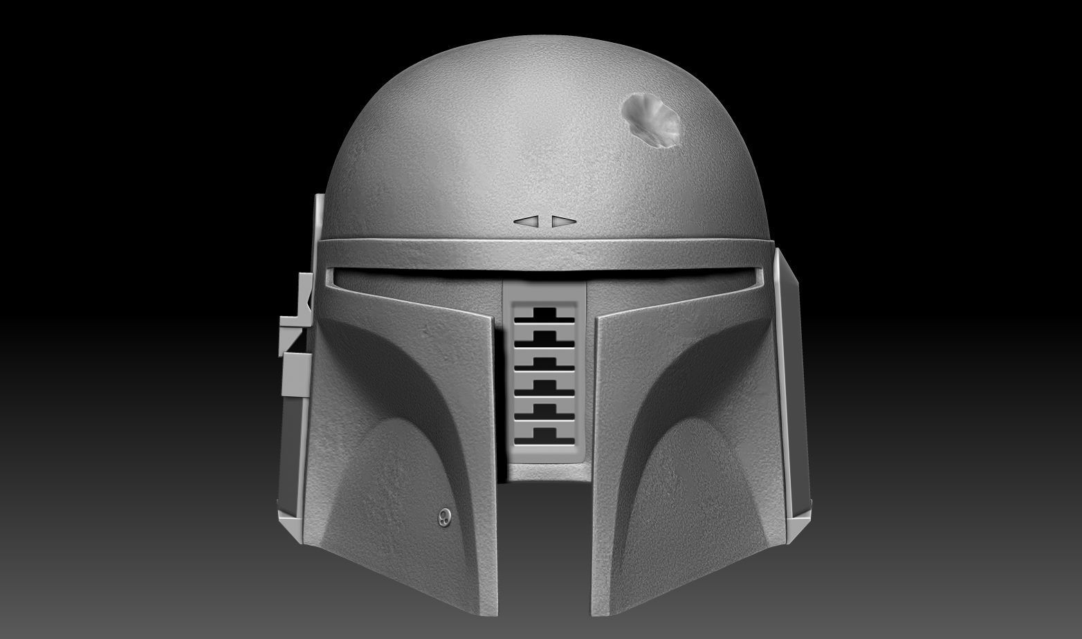 BOBA FETT HELMET 1to1 scale  3D print model_11