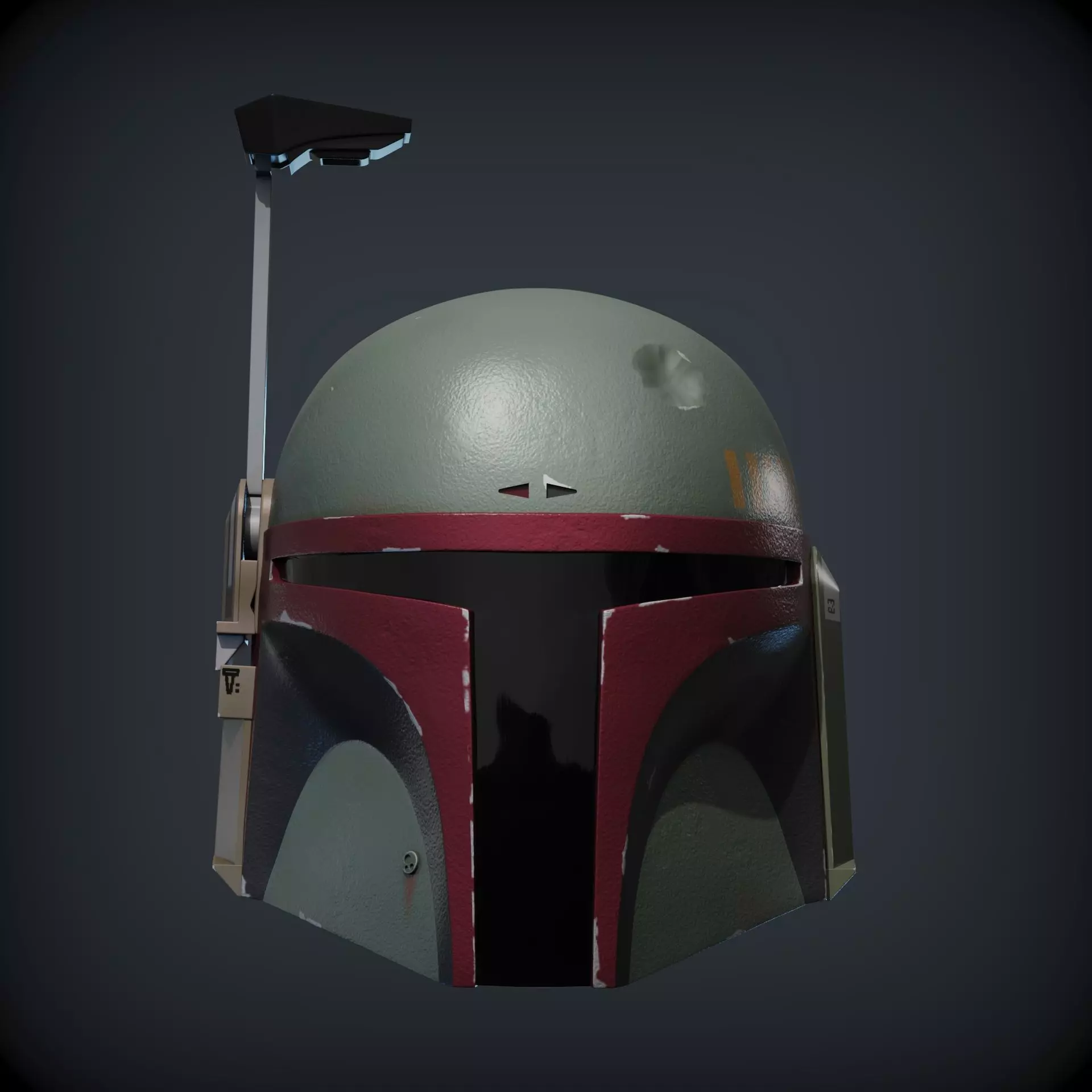 BOBA FETT HELMET 1to1 scale  3D print model_0