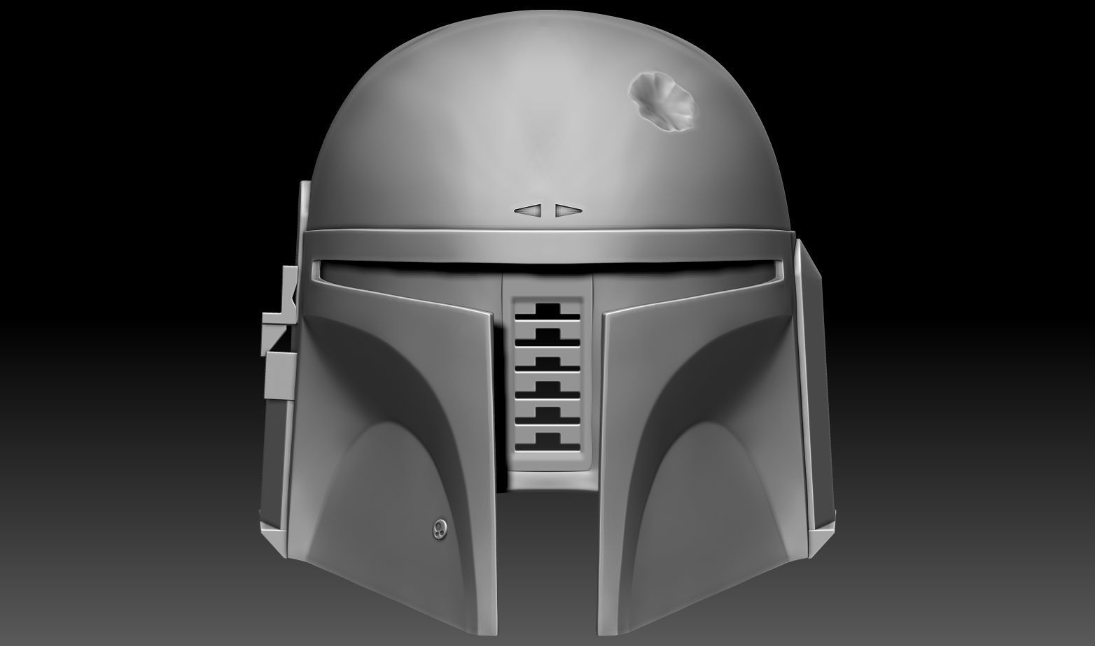 BOBA FETT HELMET 1to1 scale  3D print model_10