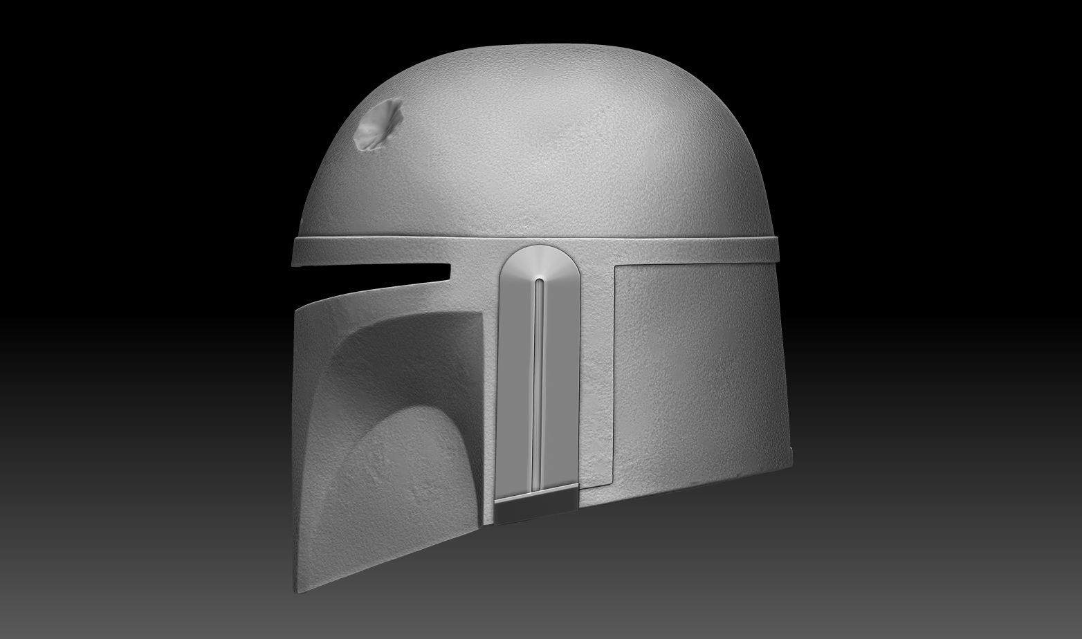 BOBA FETT HELMET 1to1 scale  3D print model_12