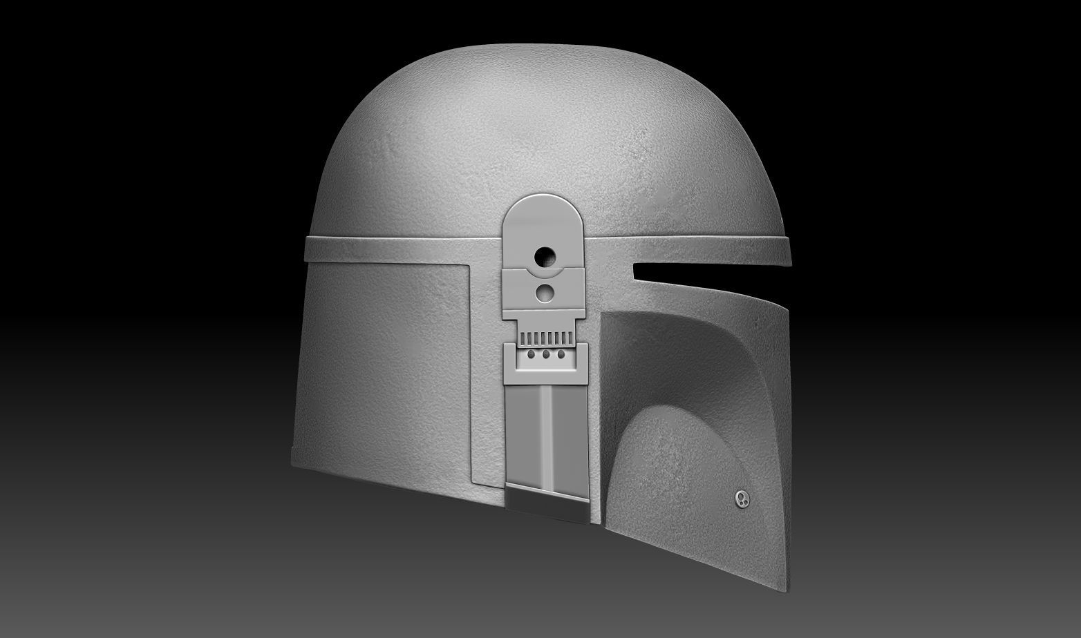 BOBA FETT HELMET 1to1 scale  3D print model_13
