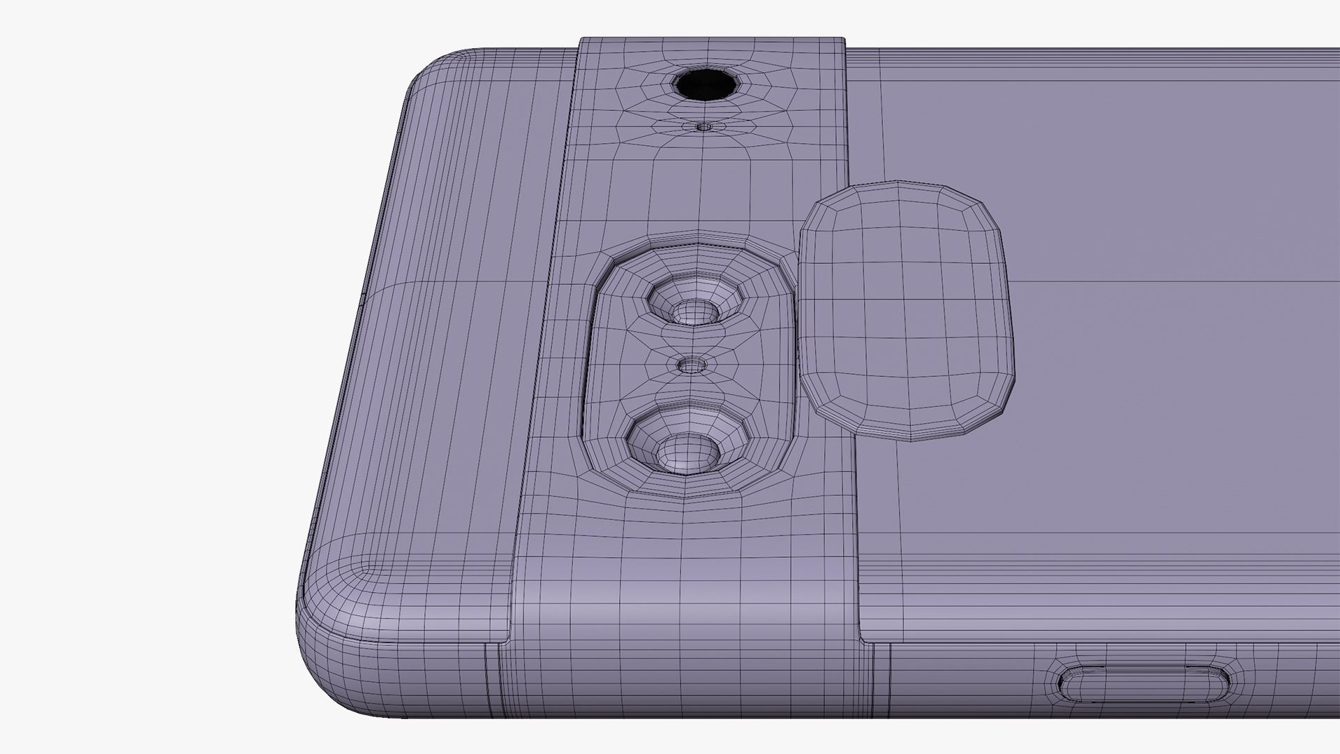 Google Pixel 7 Obsidian Low-poly 3D model_17