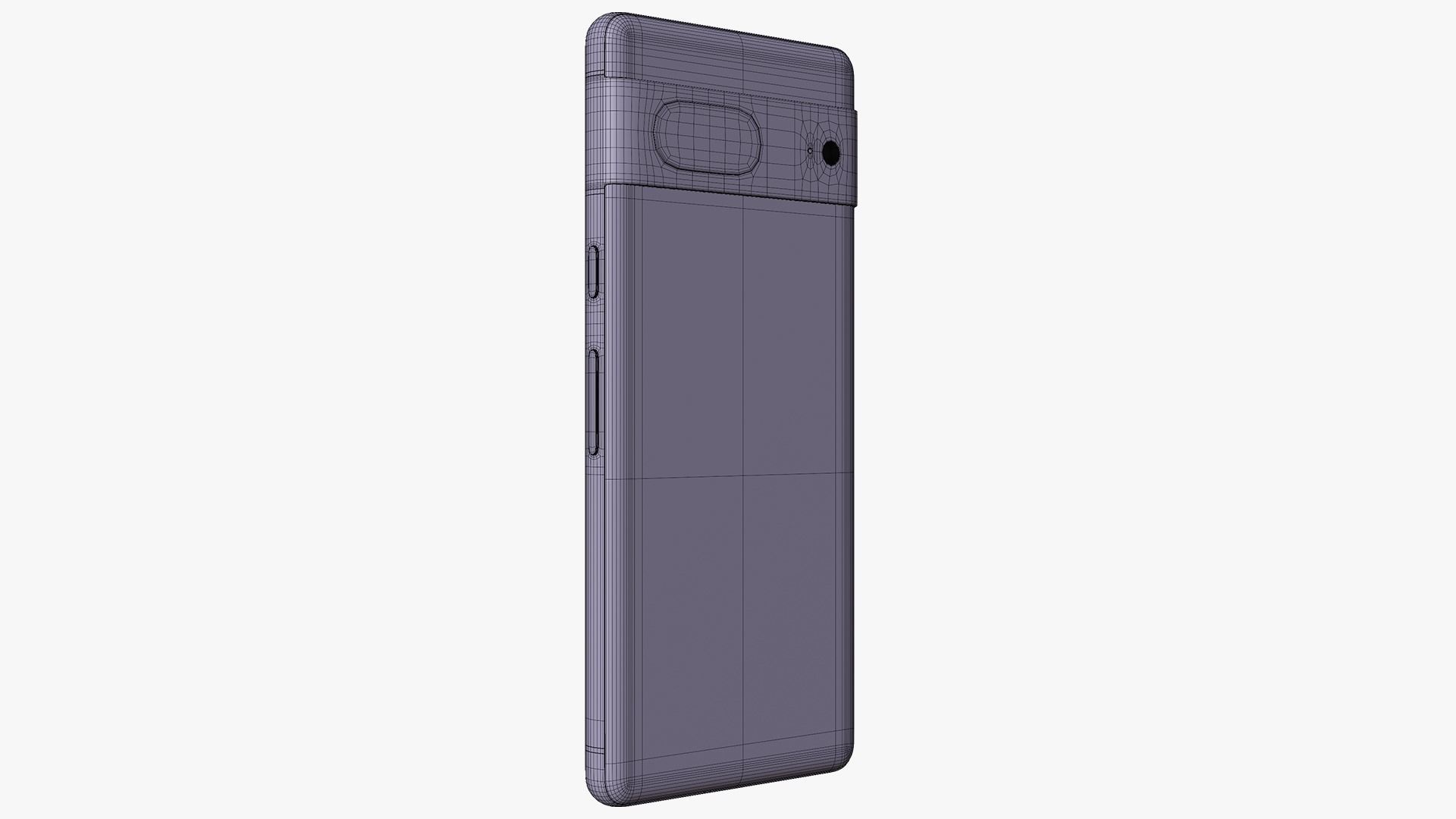 Google Pixel 7 Obsidian Low-poly 3D model_20
