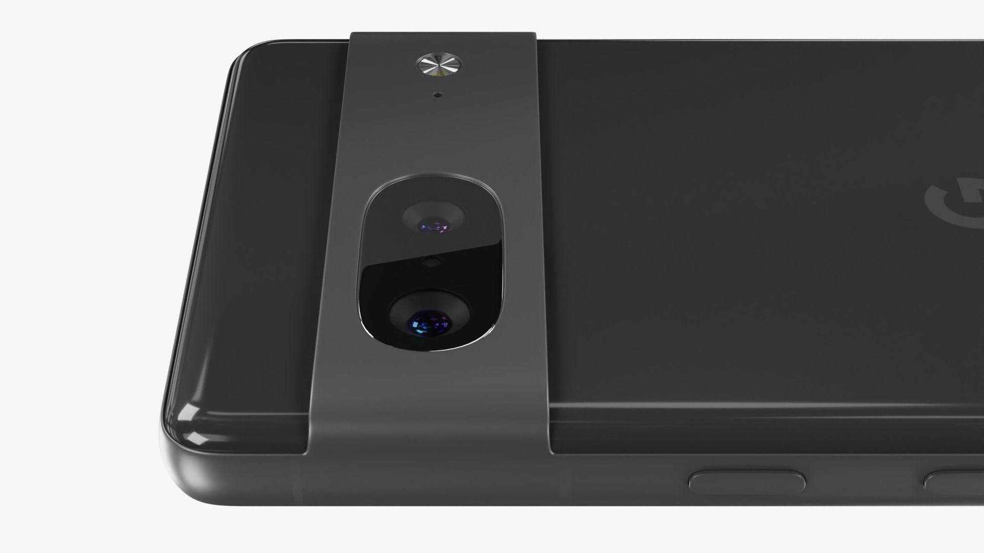Google Pixel 7 Obsidian Low-poly 3D model_6