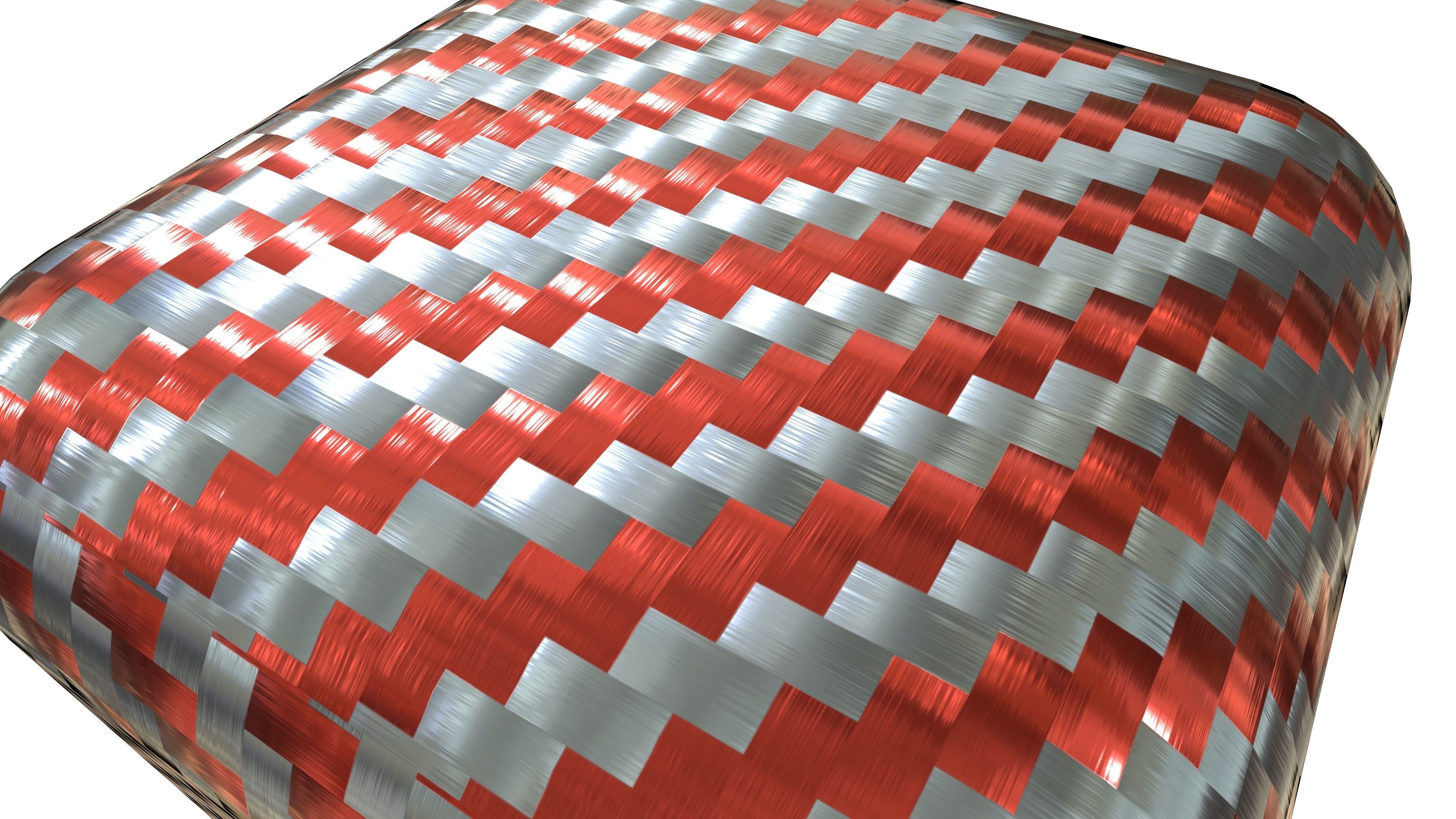 Carbon Stool 3D Model AR VR PBR Low-poly 3D model_5