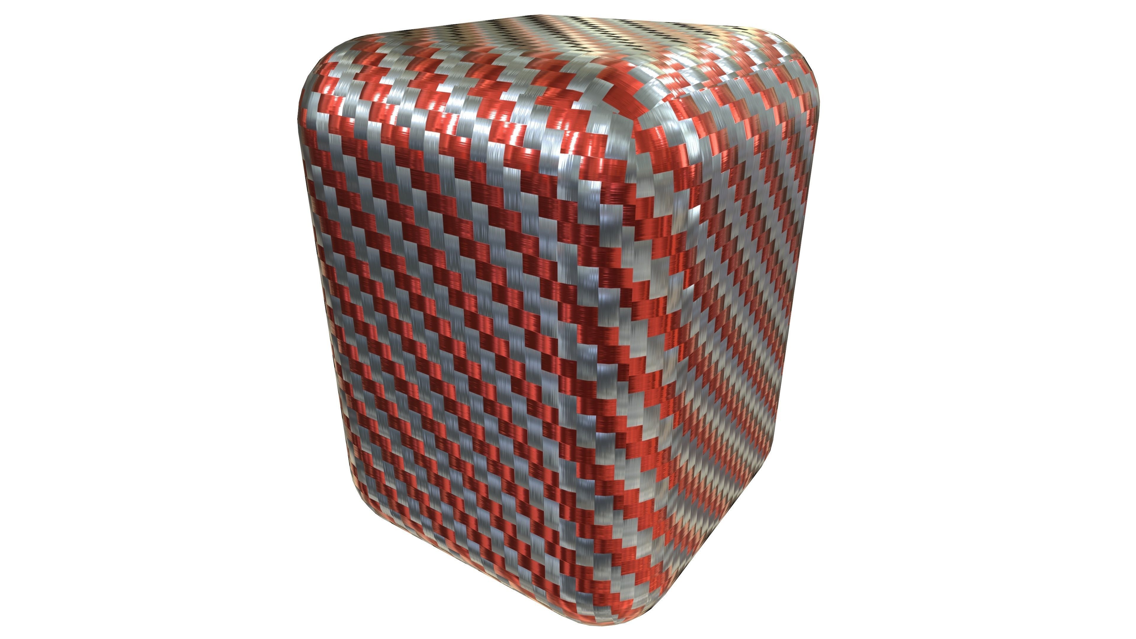 Carbon Stool 3D Model AR VR PBR Low-poly 3D model_2