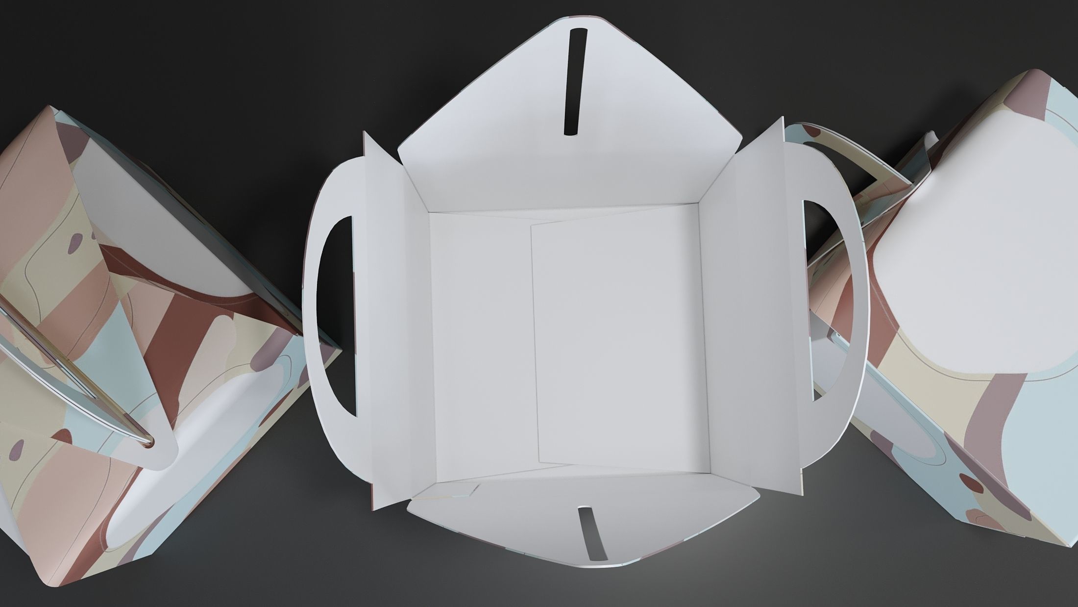 Candy box Low-poly 3D model_3