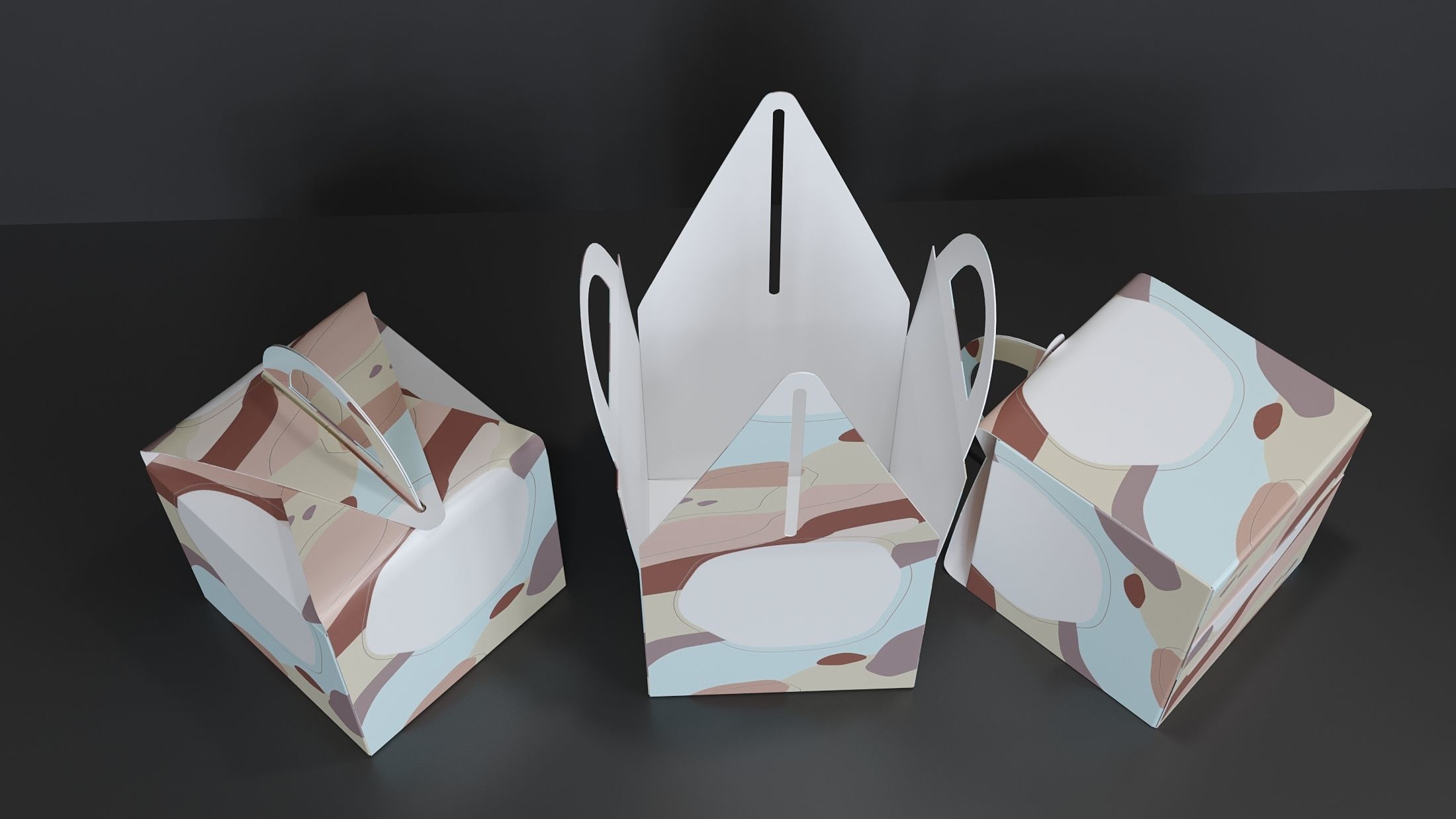 Candy box Low-poly 3D model_2