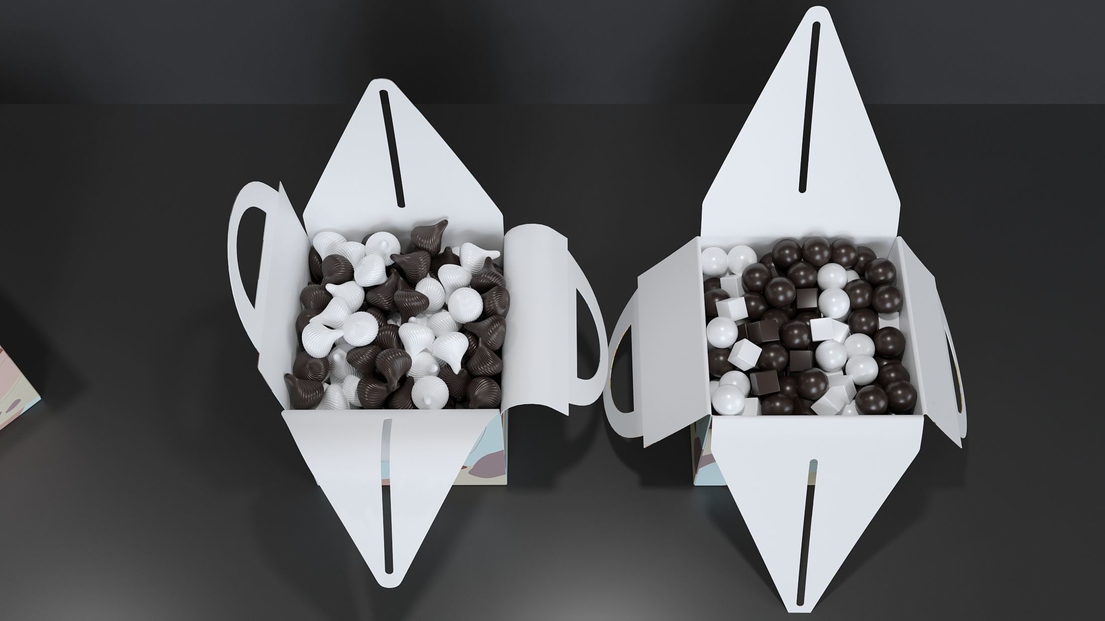 Candy box Low-poly 3D model_5