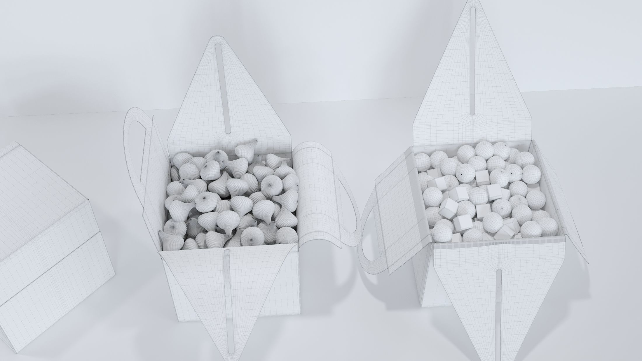 Candy box Low-poly 3D model_12