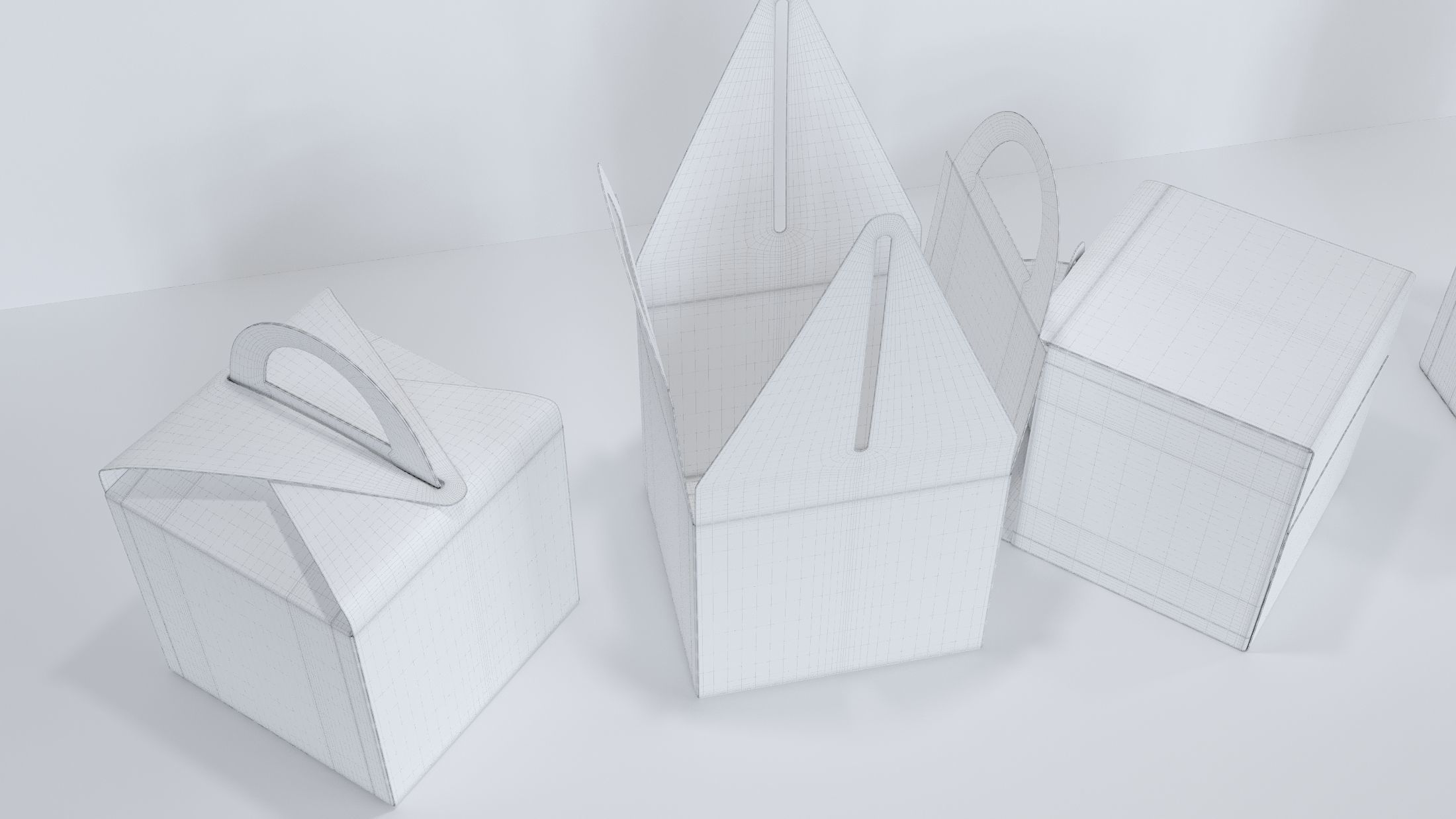 Candy box Low-poly 3D model_11
