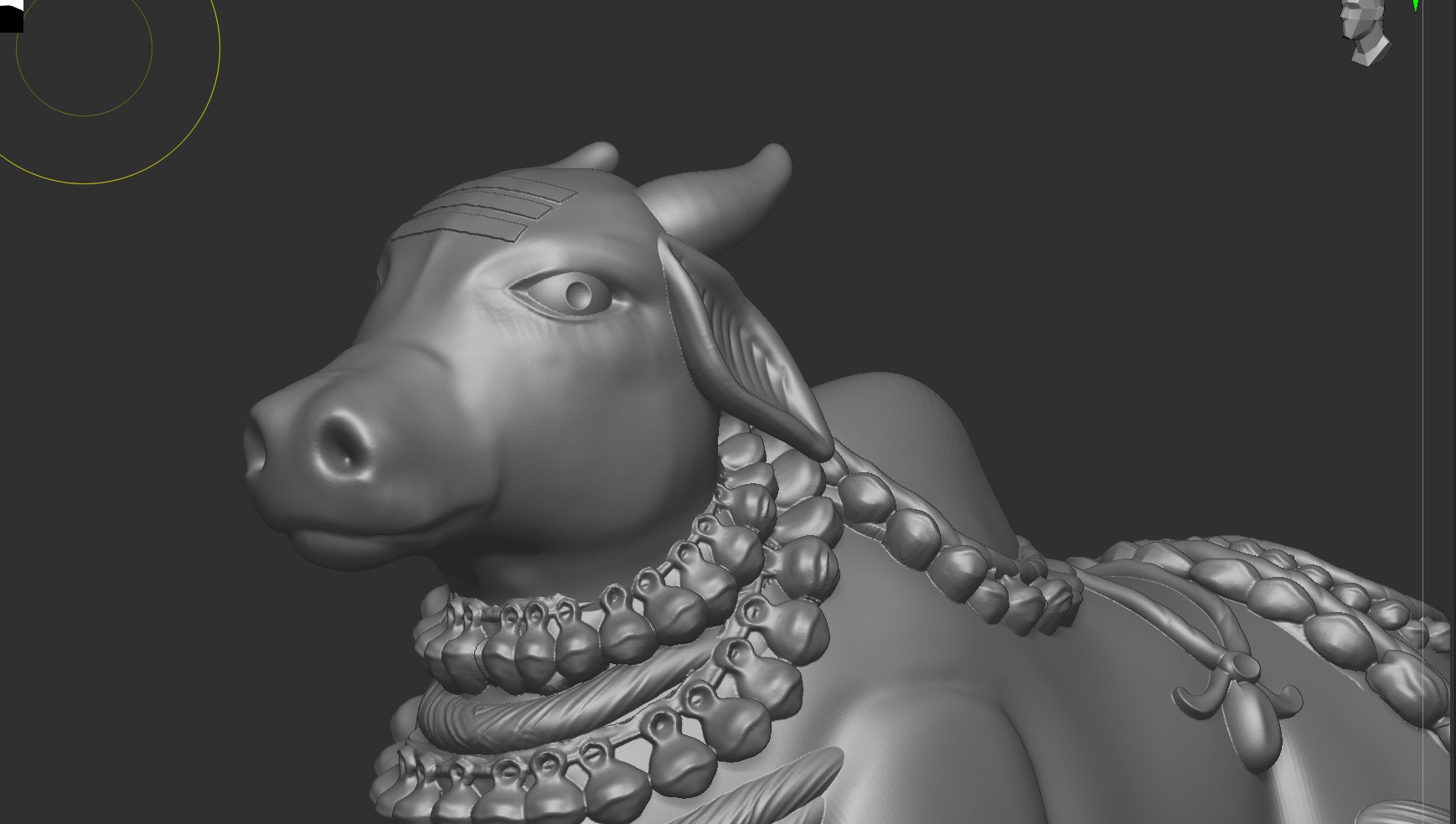 Nandi ji  3D print model_16