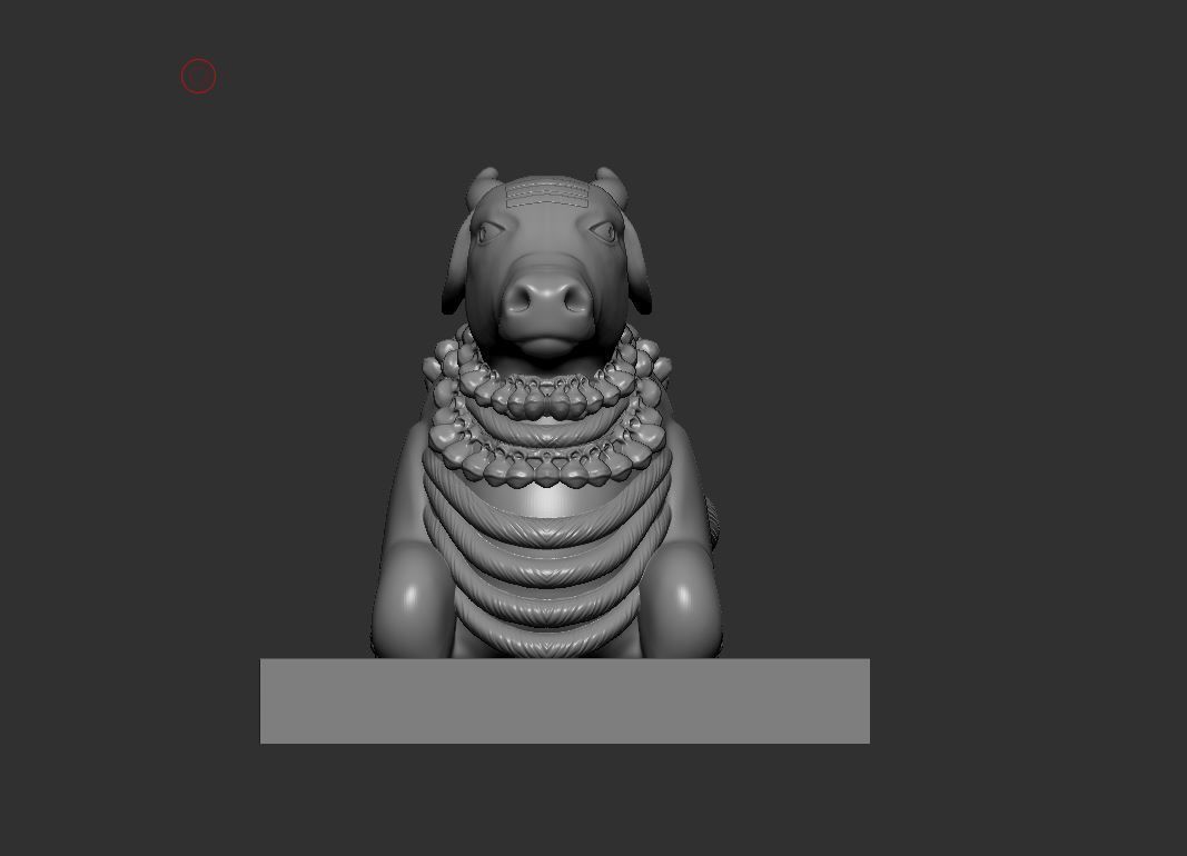 Nandi ji  3D print model_19