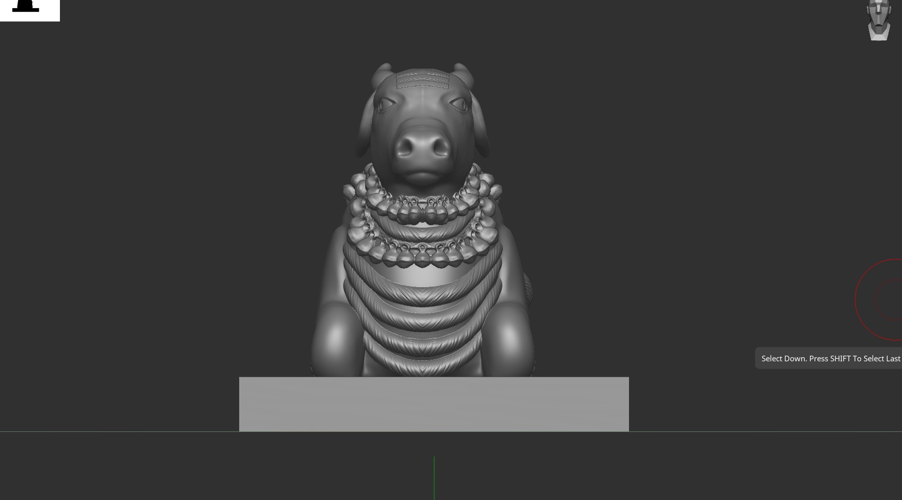 Nandi ji  3D print model_5