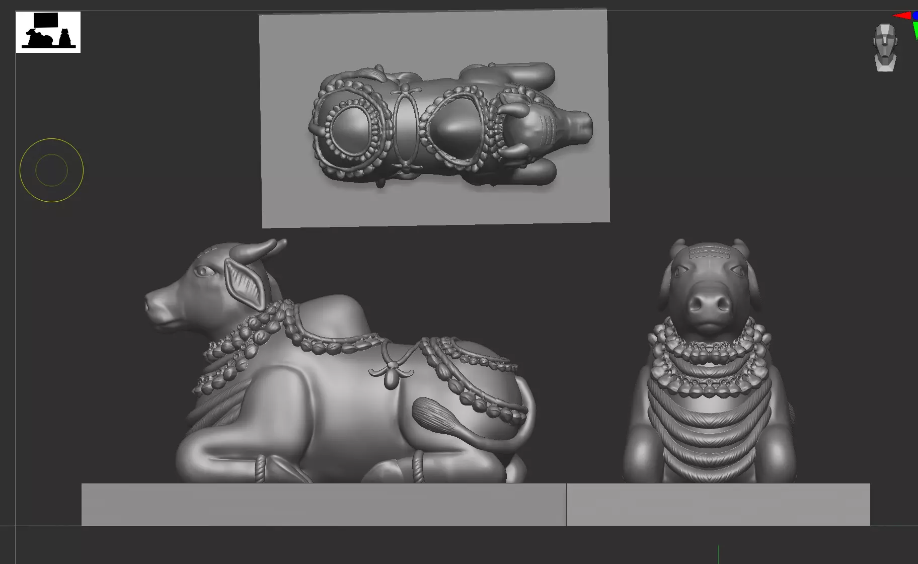 Nandi ji  3D print model_0