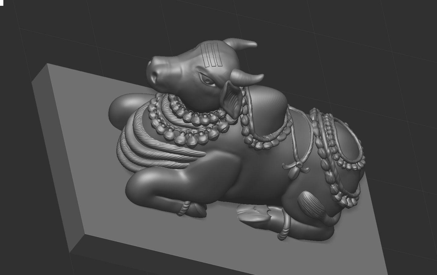 Nandi ji  3D print model_4