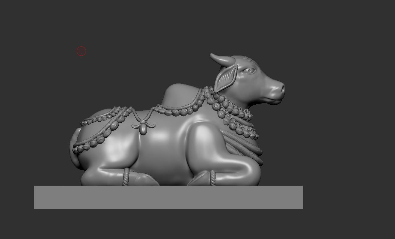 Nandi ji  3D print model_18