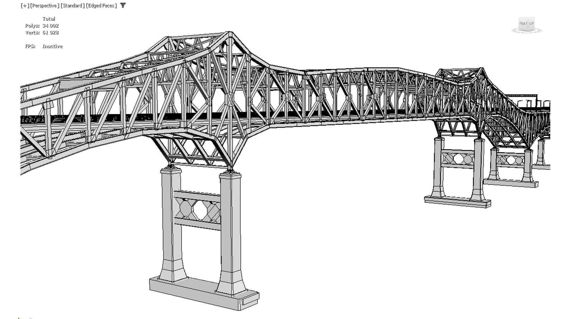 Pulaski Bridge Low-poly 3D model_14