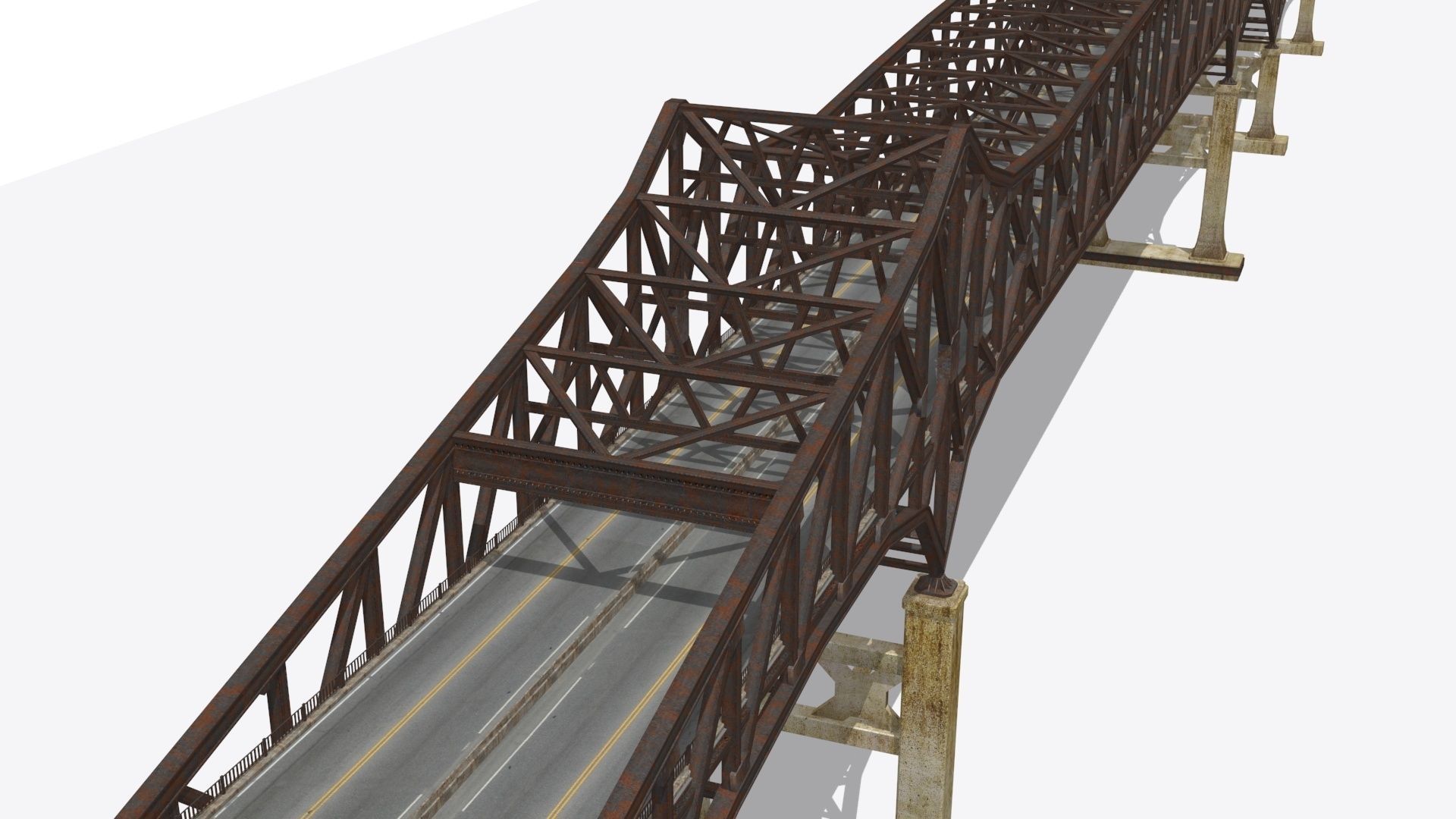 Pulaski Bridge Low-poly 3D model_6