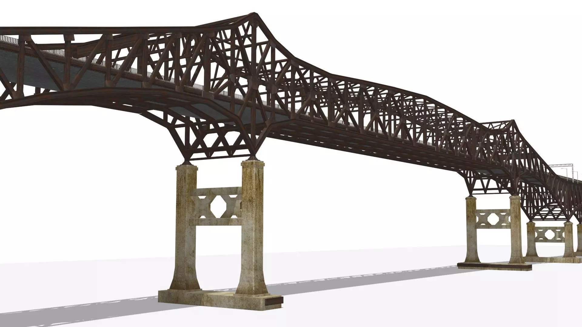 Pulaski Bridge Low-poly 3D model_0