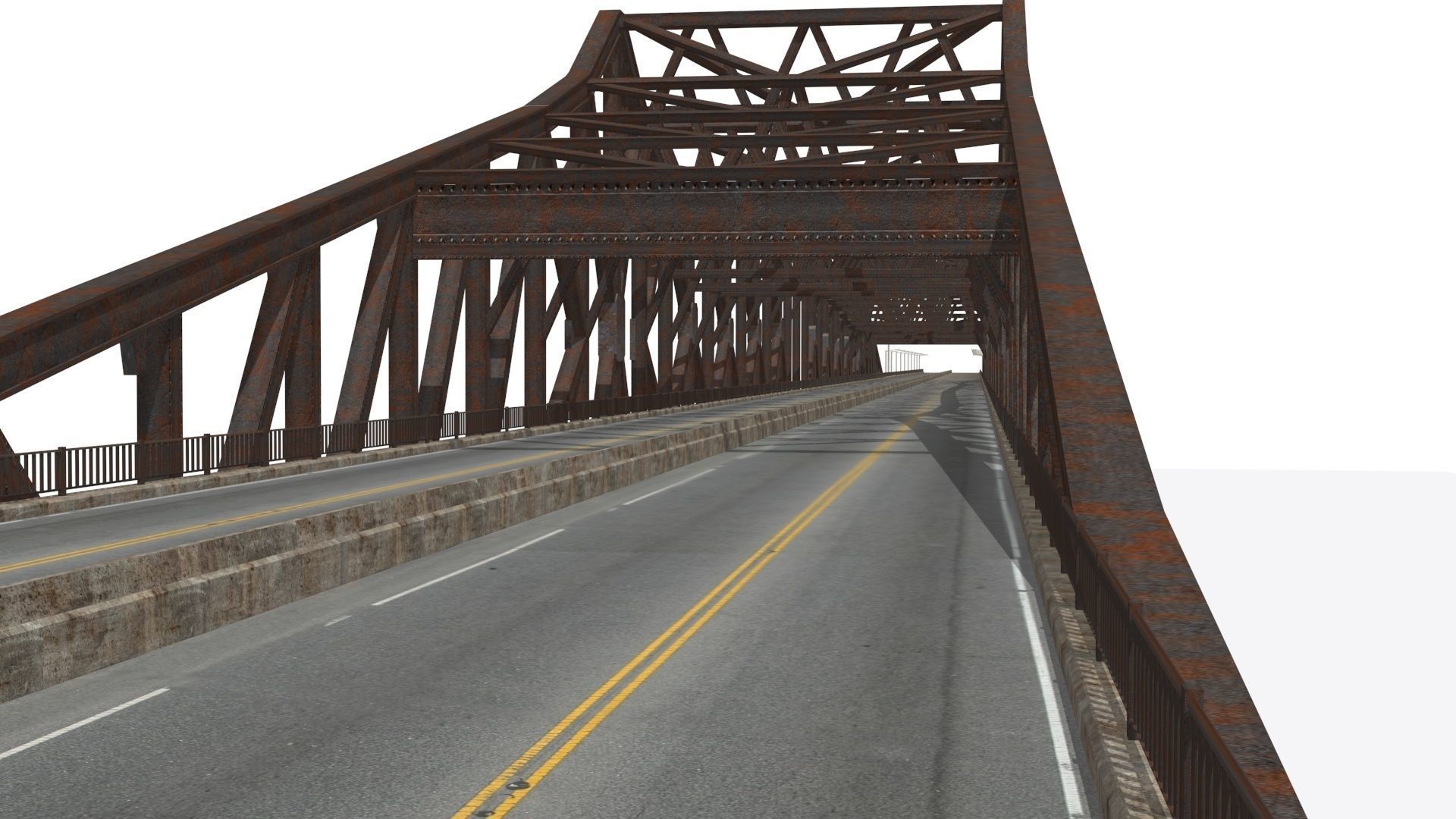 Pulaski Bridge Low-poly 3D model_8
