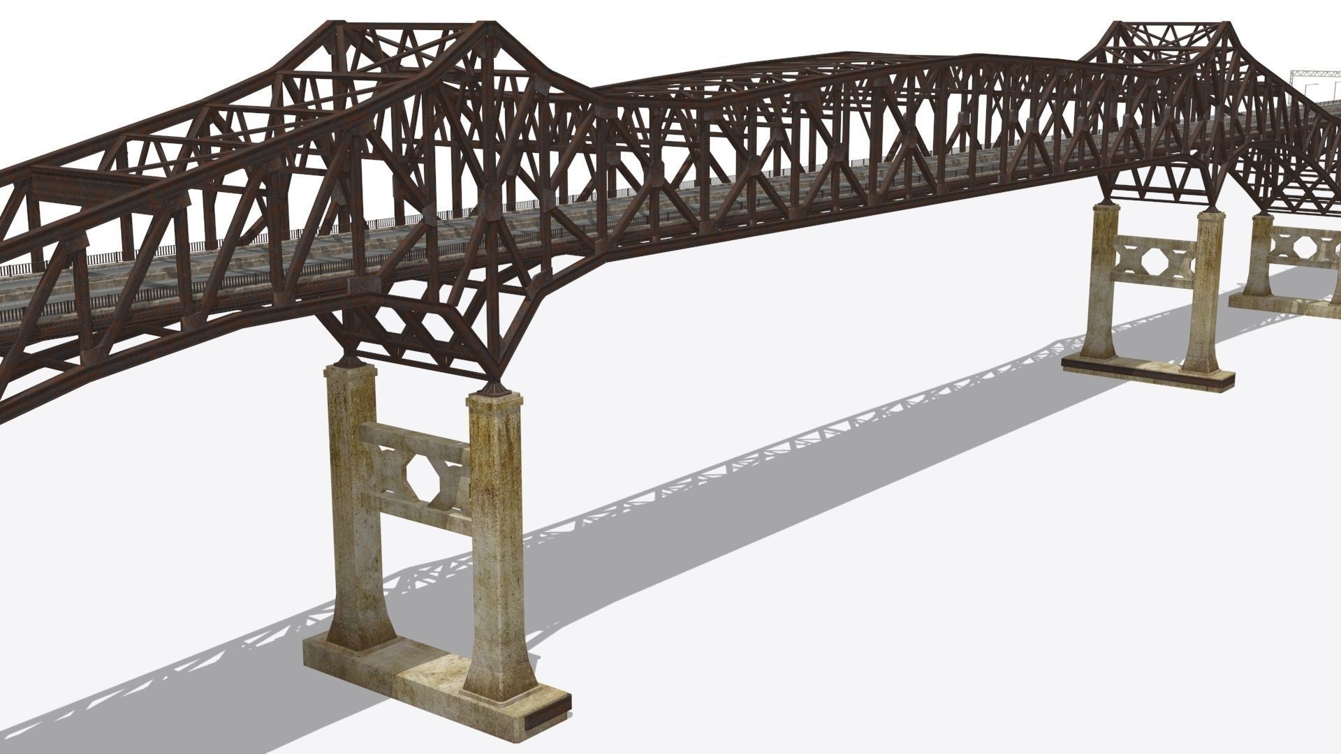 Pulaski Bridge Low-poly 3D model_1
