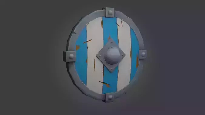 Stylized Shield Game Asset