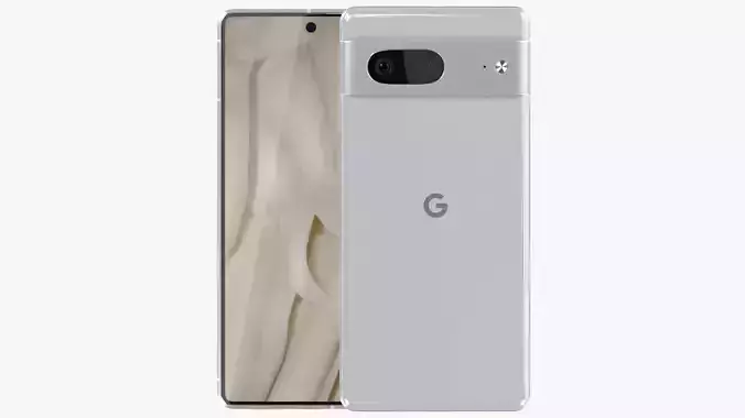 Google Pixel 7 Snow Low-poly 3D model
