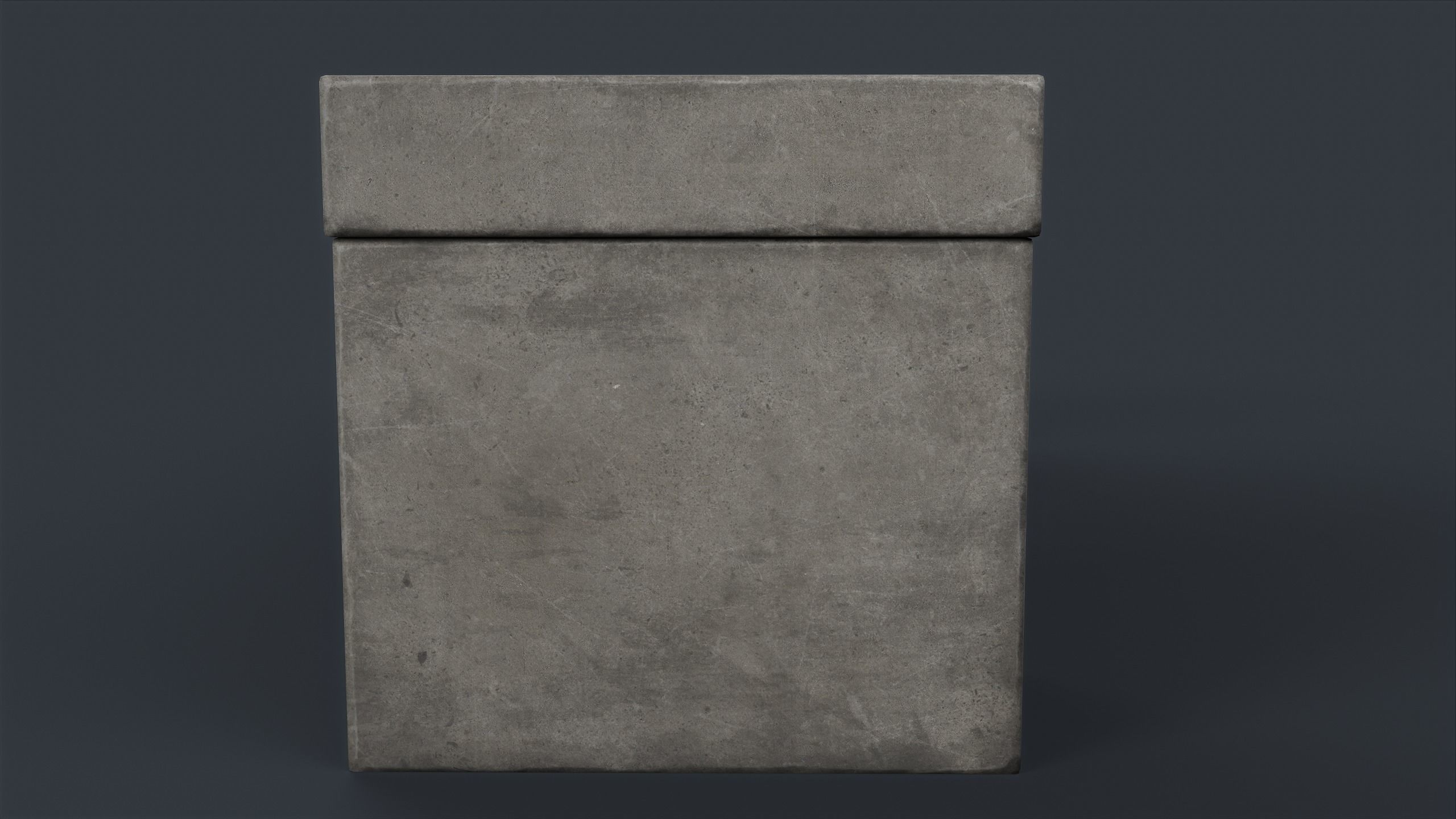 Modern Outdoor Bench 78 PBR Game Ready Low-poly 3D model_12