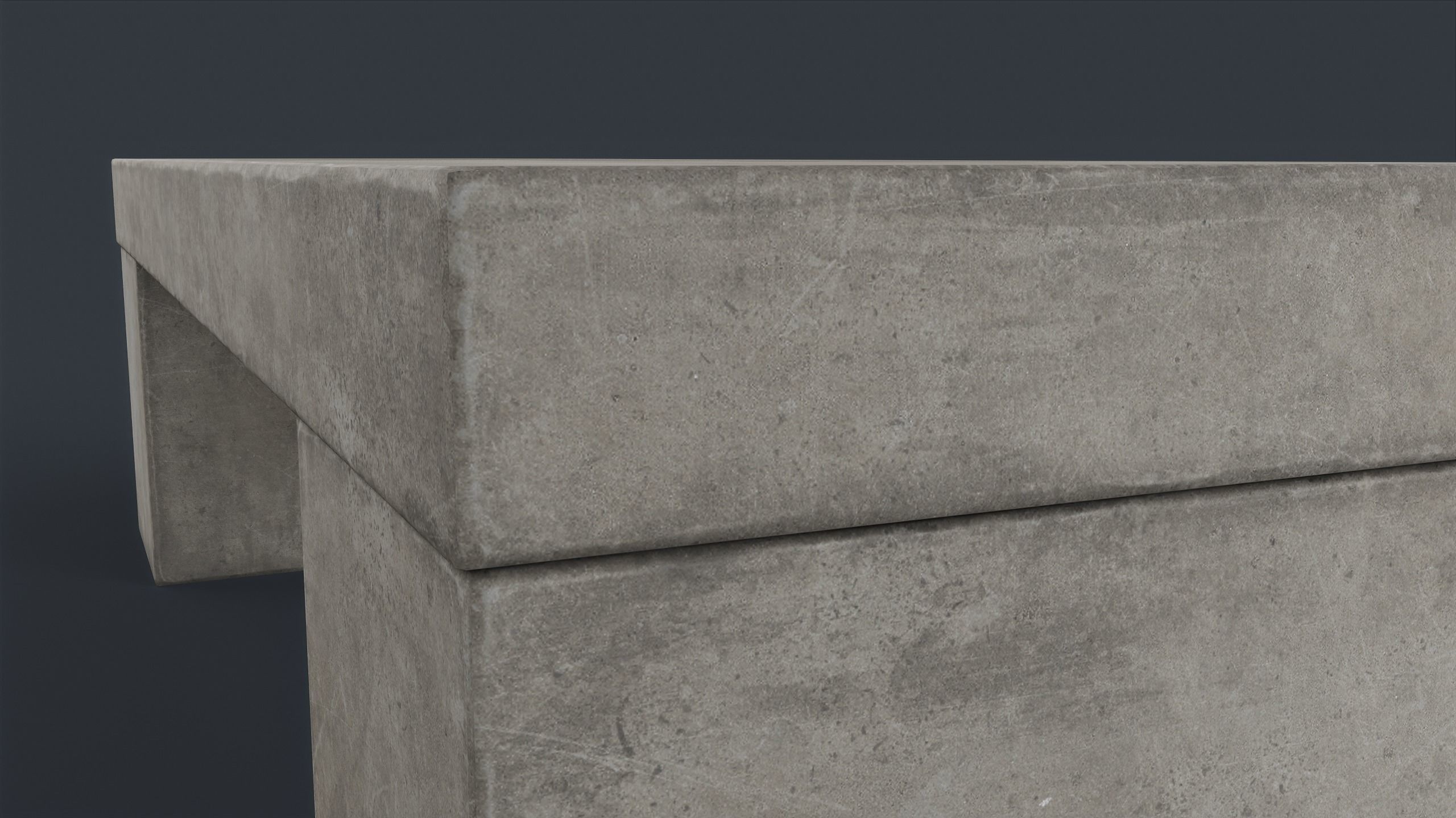 Modern Outdoor Bench 78 PBR Game Ready Low-poly 3D model_20