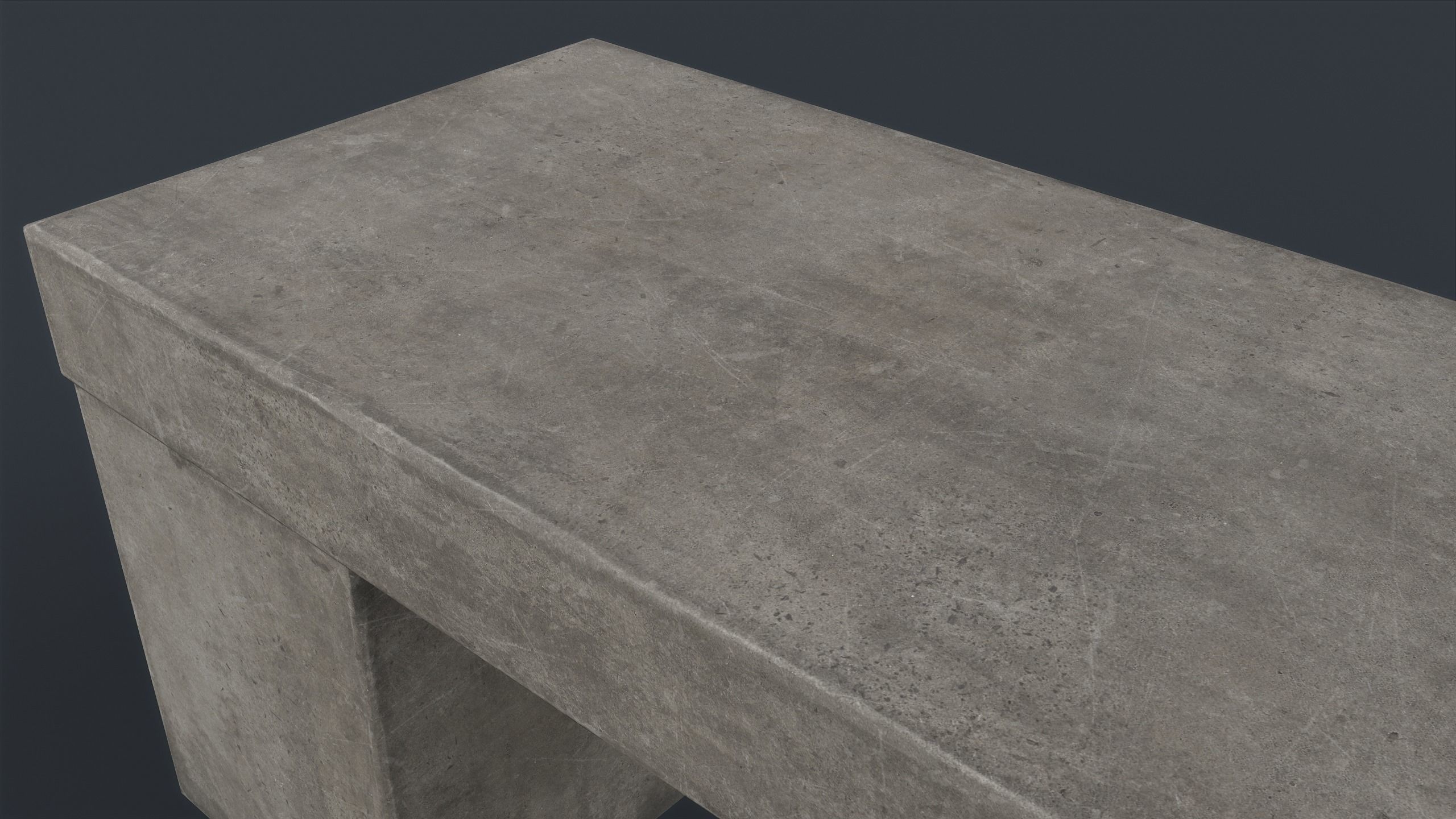 Modern Outdoor Bench 78 PBR Game Ready Low-poly 3D model_17